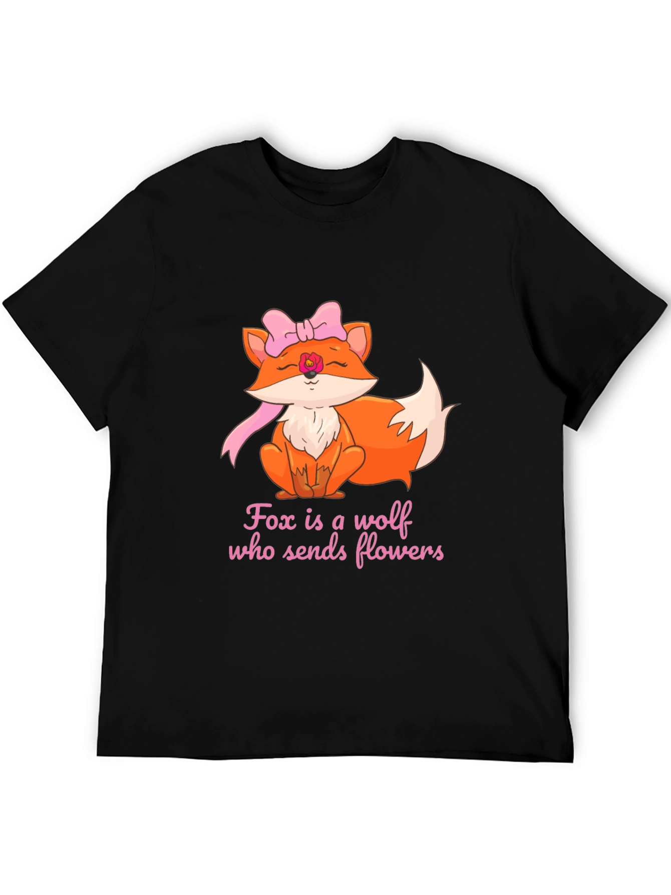 Fox Sends Flowers T-Shirt - Unique Graphic Tee
