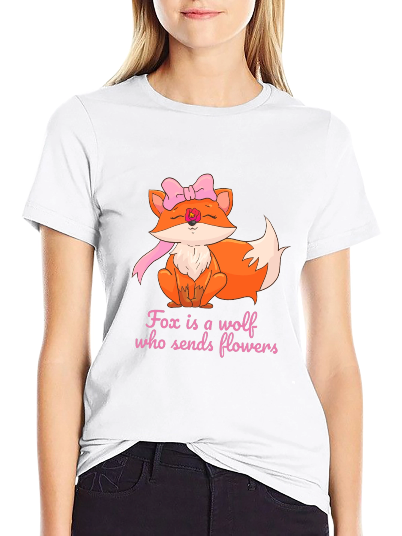 Fox Sends Flowers T-Shirt - Unique Graphic Tee