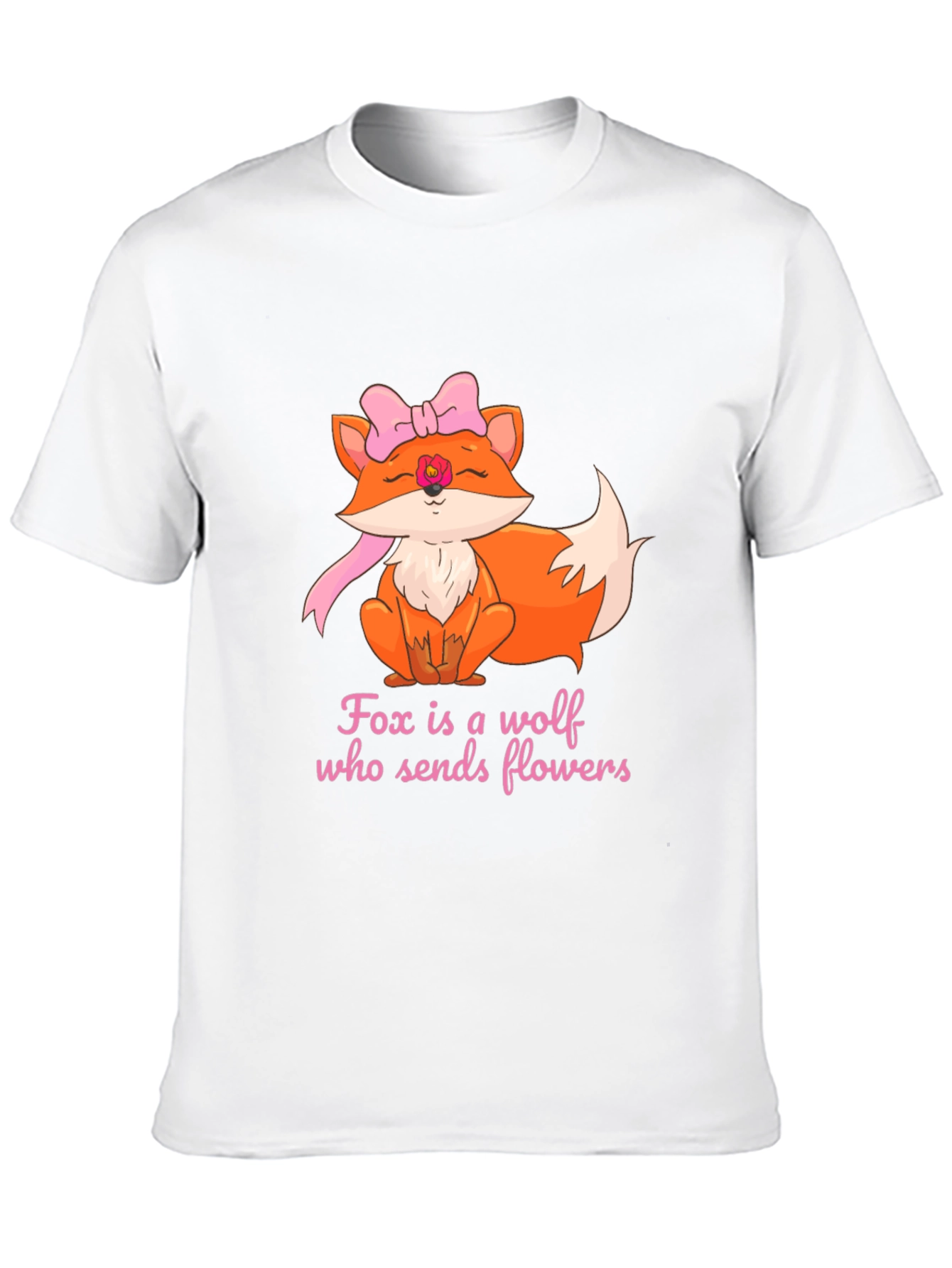 Fox Sends Flowers T-Shirt - Unique Graphic Tee