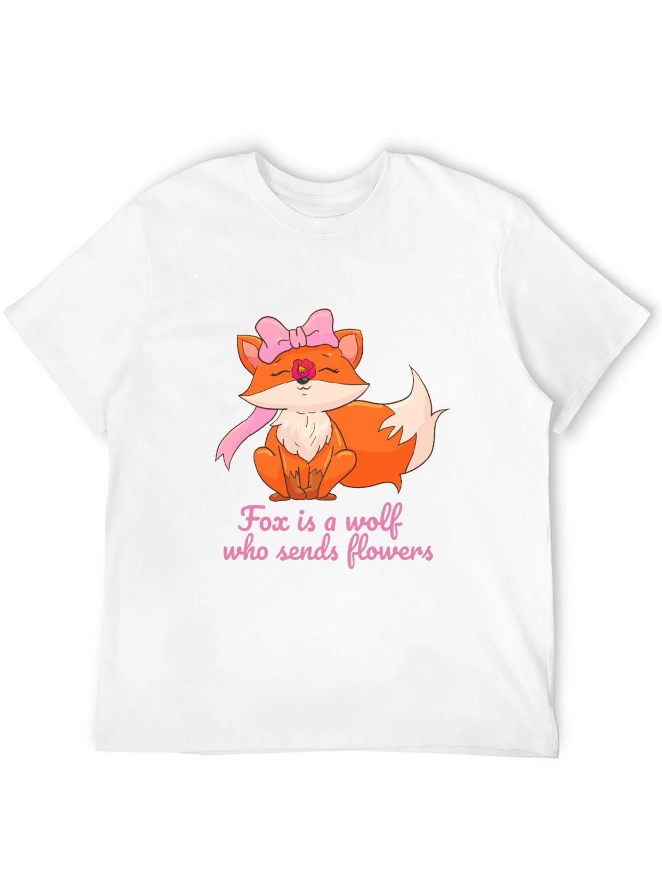 Fox Sends Flowers T-Shirt - Unique Graphic Tee