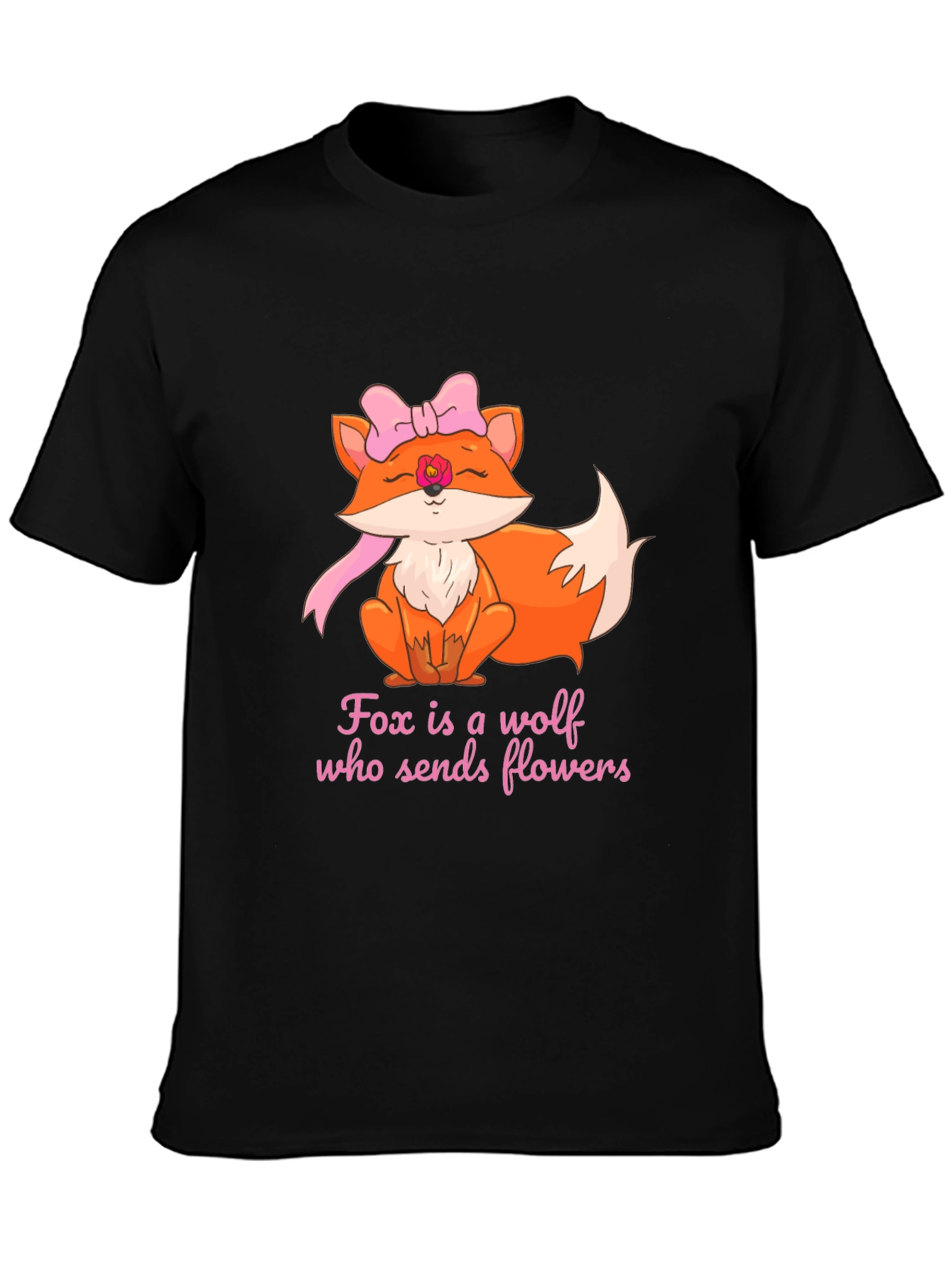 Fox Sends Flowers T-Shirt - Unique Graphic Tee
