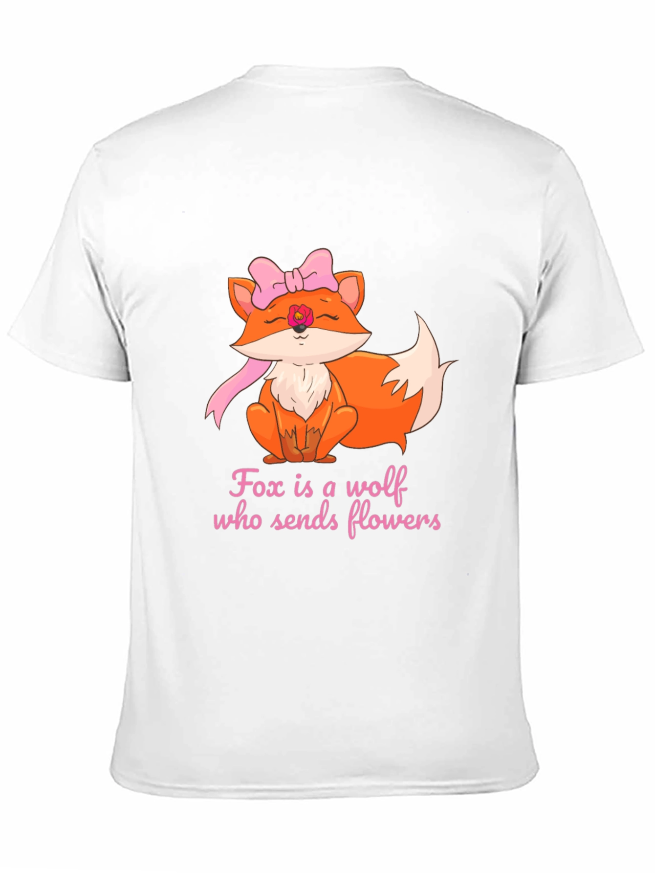 Fox Sends Flowers T-Shirt - Unique Graphic Tee