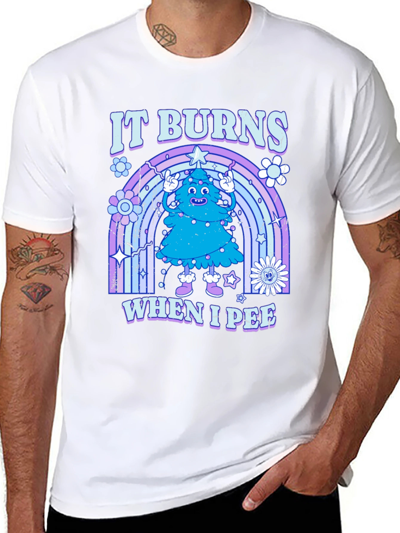 It Burns When I Pee Christmas Tree T-Shirt