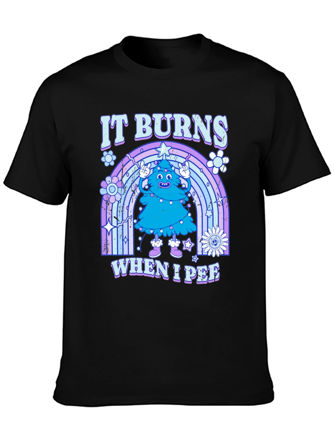 It Burns When I Pee Christmas Tree T-Shirt