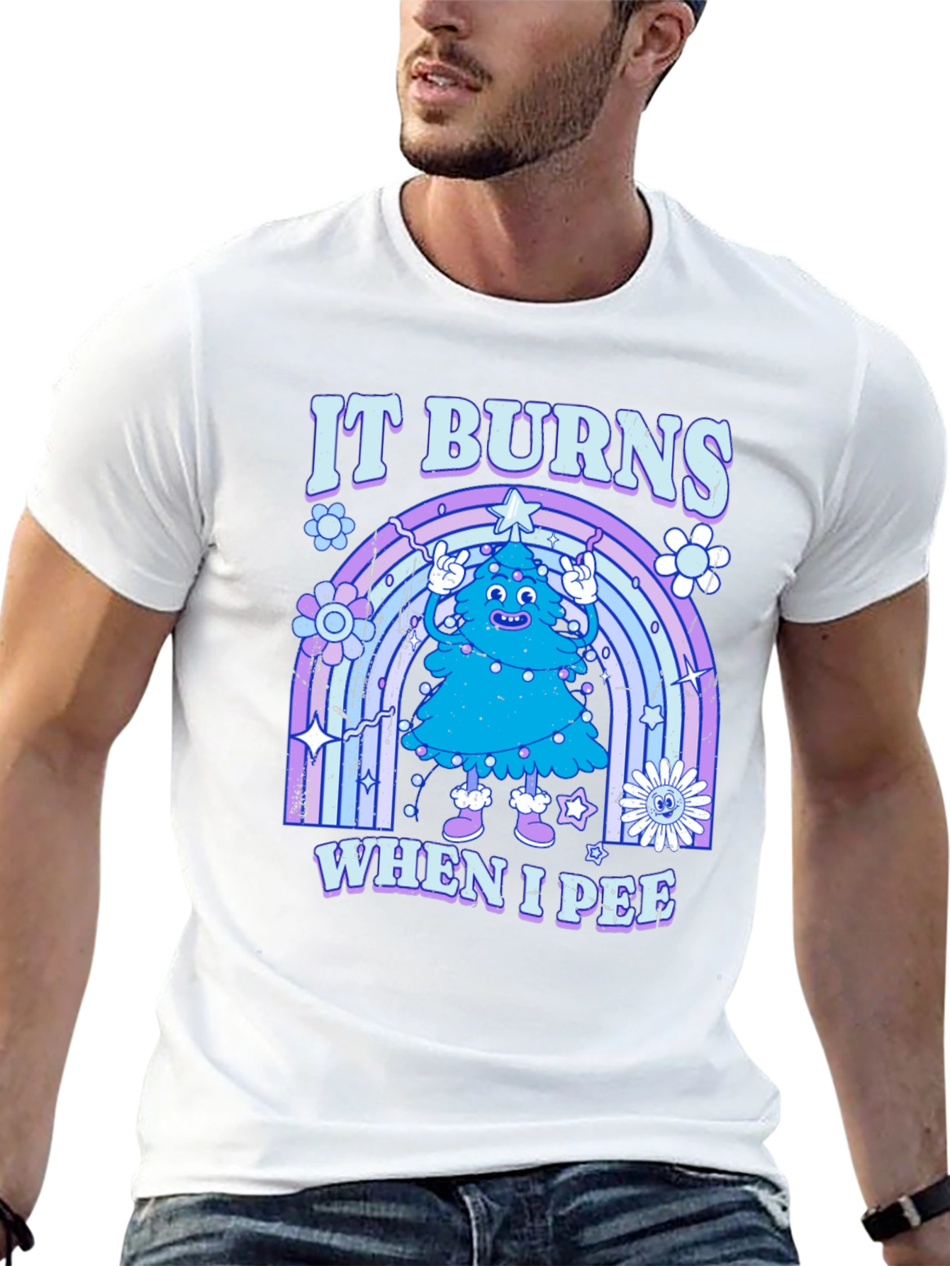 It Burns When I Pee Christmas Tree T-Shirt