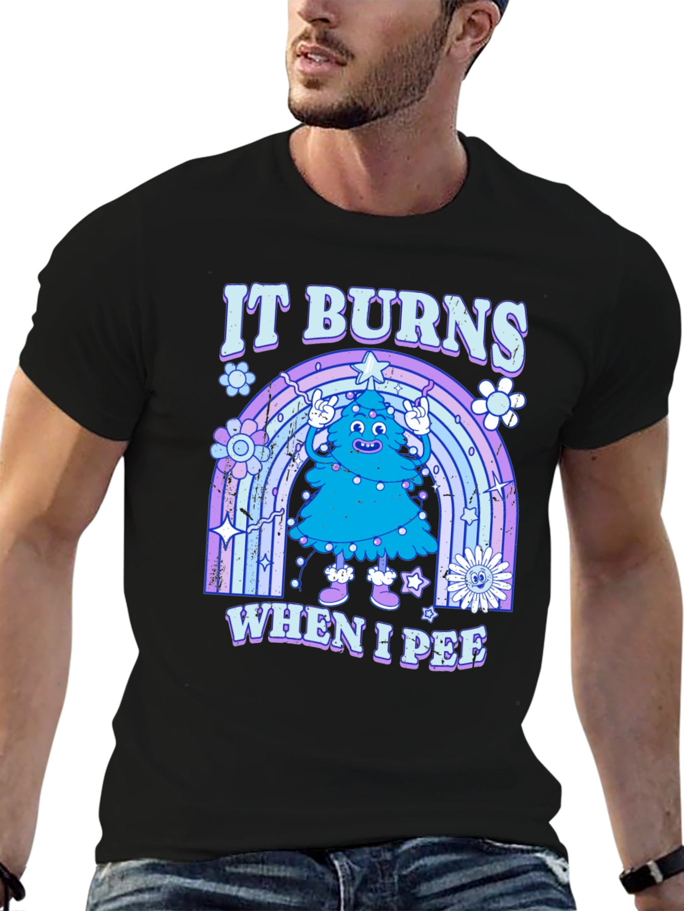 It Burns When I Pee Christmas Tree T-Shirt