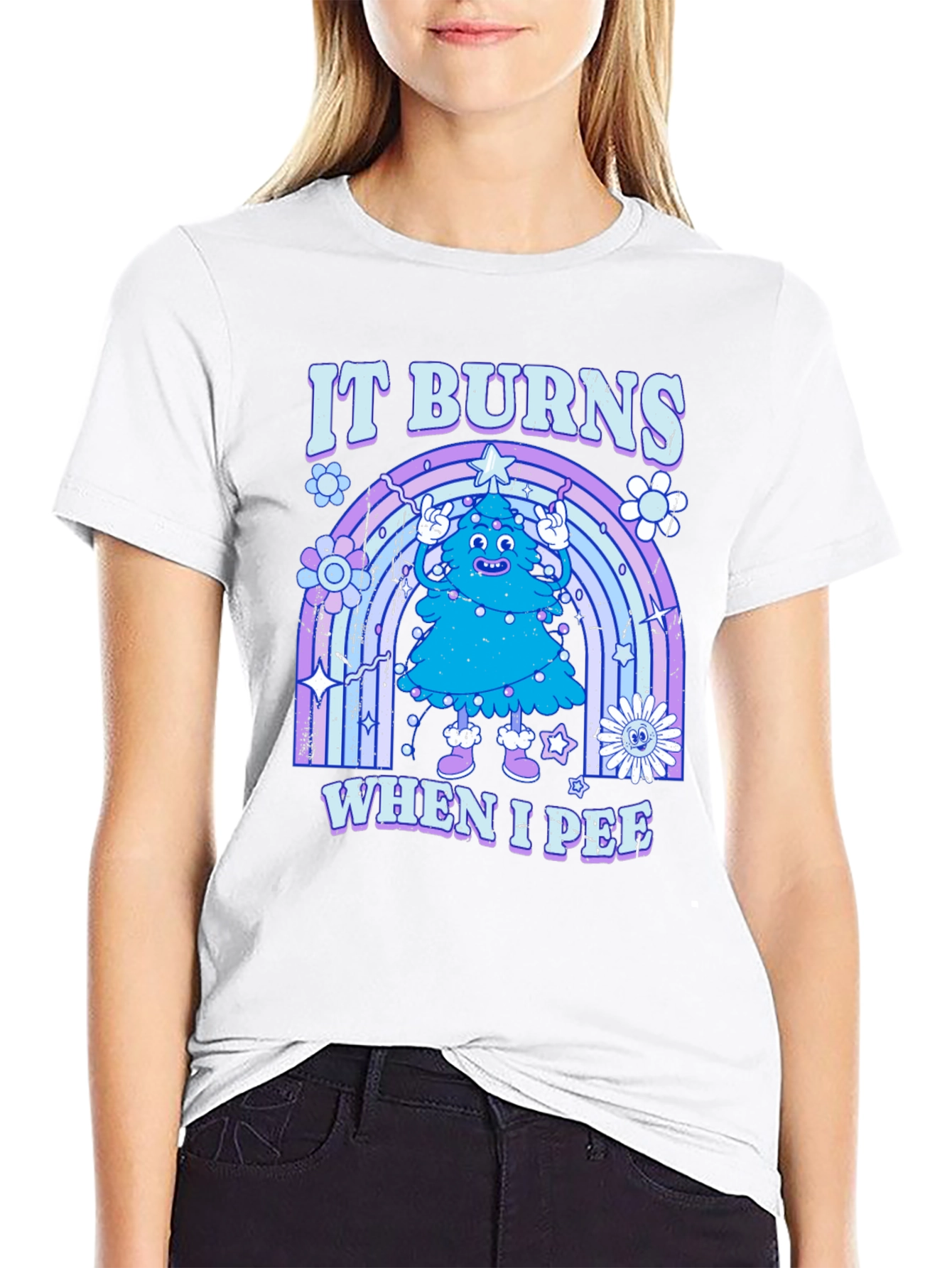 It Burns When I Pee Christmas Tree T-Shirt