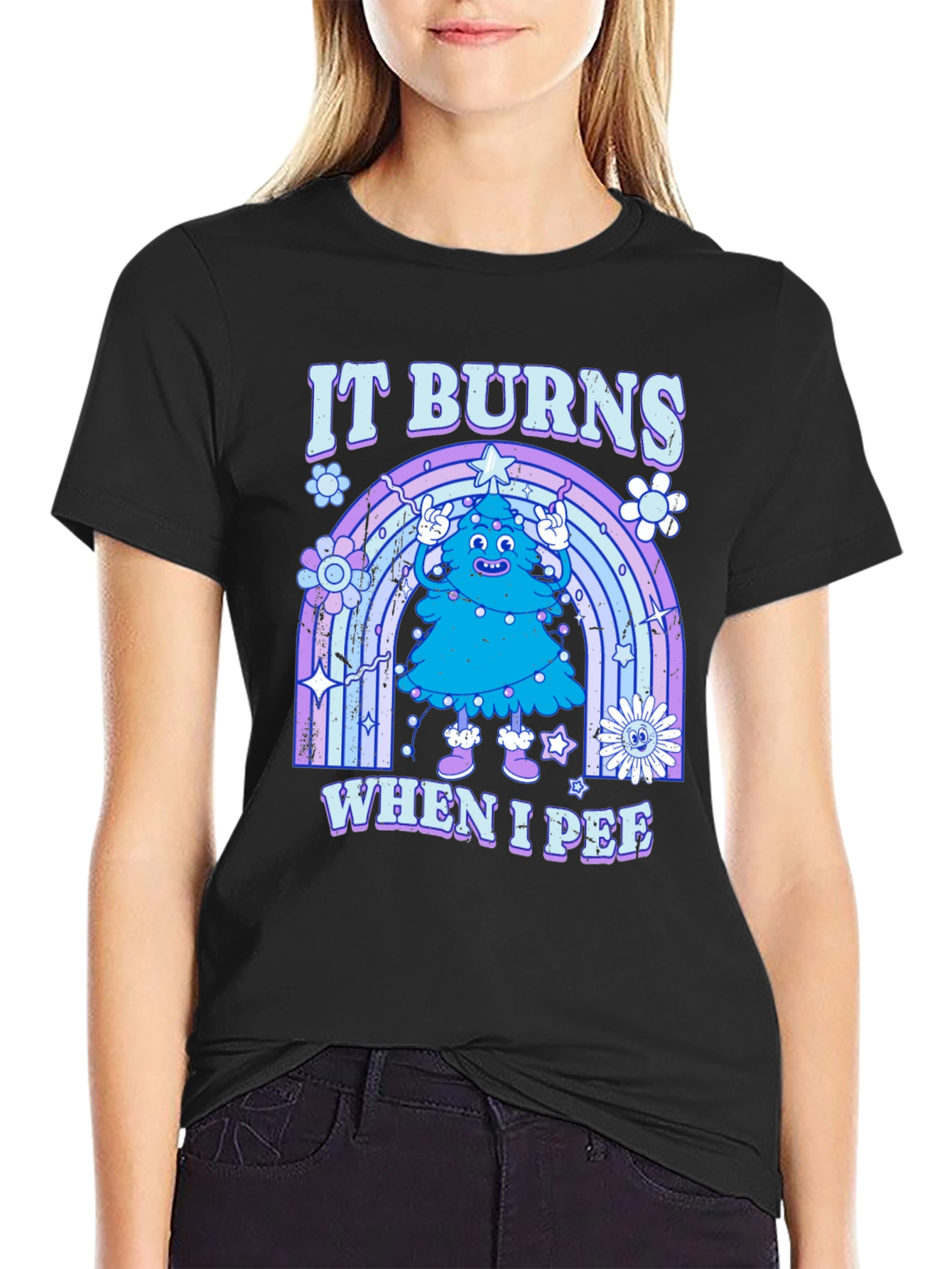 It Burns When I Pee Christmas Tree T-Shirt