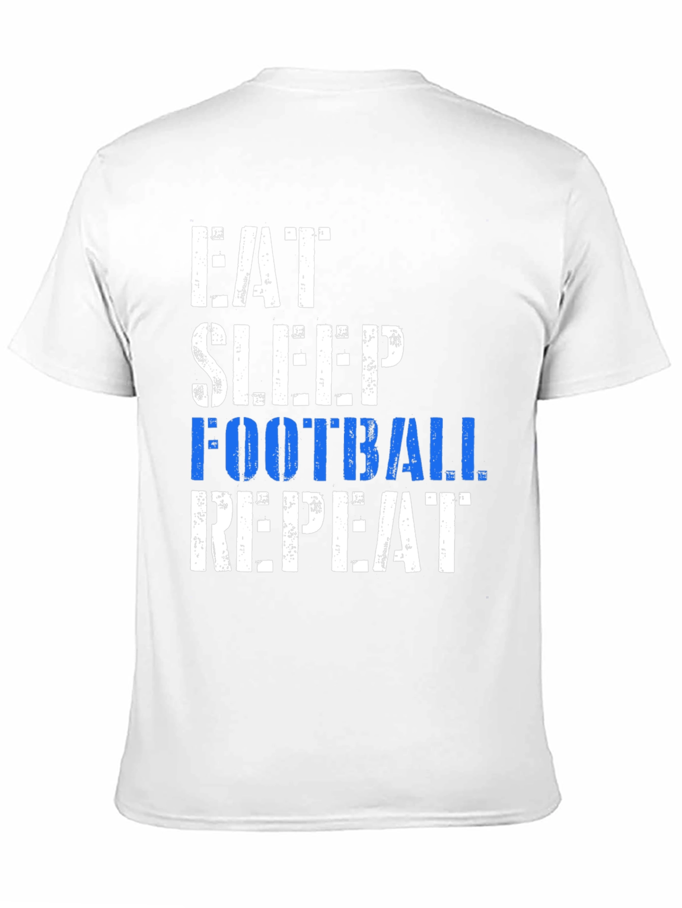 Eat Sleep Football Repeat Black T-Shirt