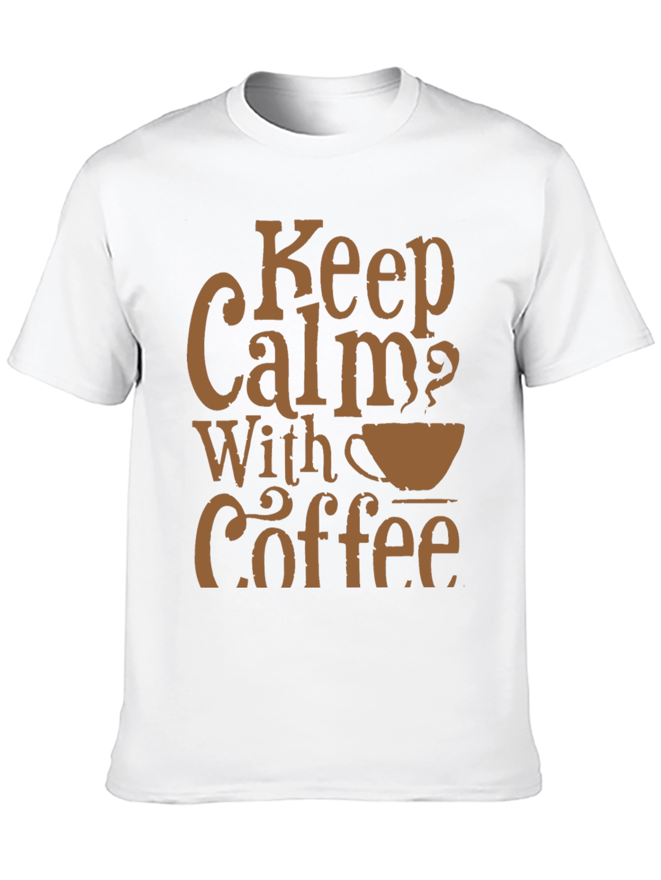 Keep Calm With Coffee Black T-Shirt