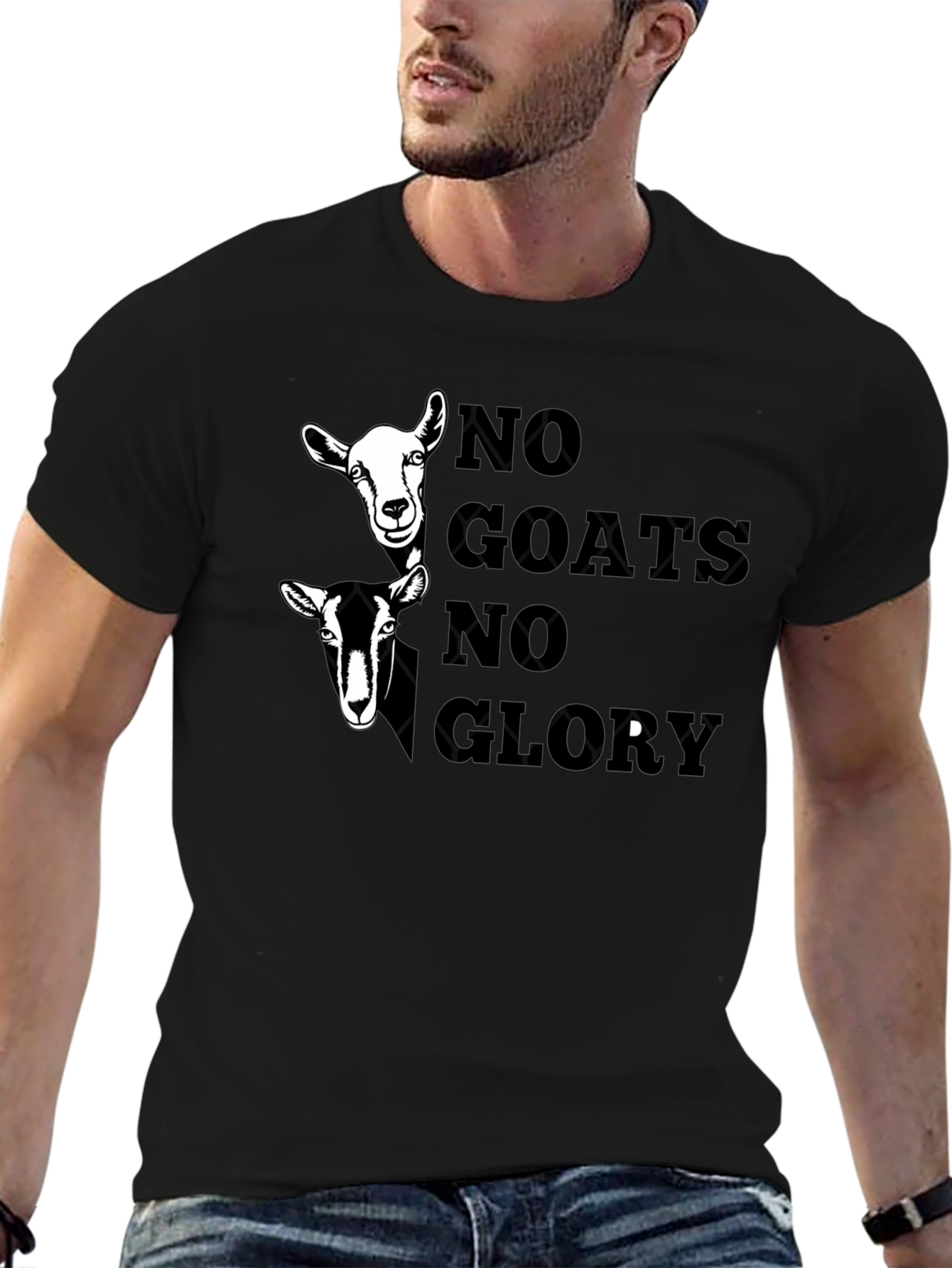 No Goats No Glory Graphic Tee - Black