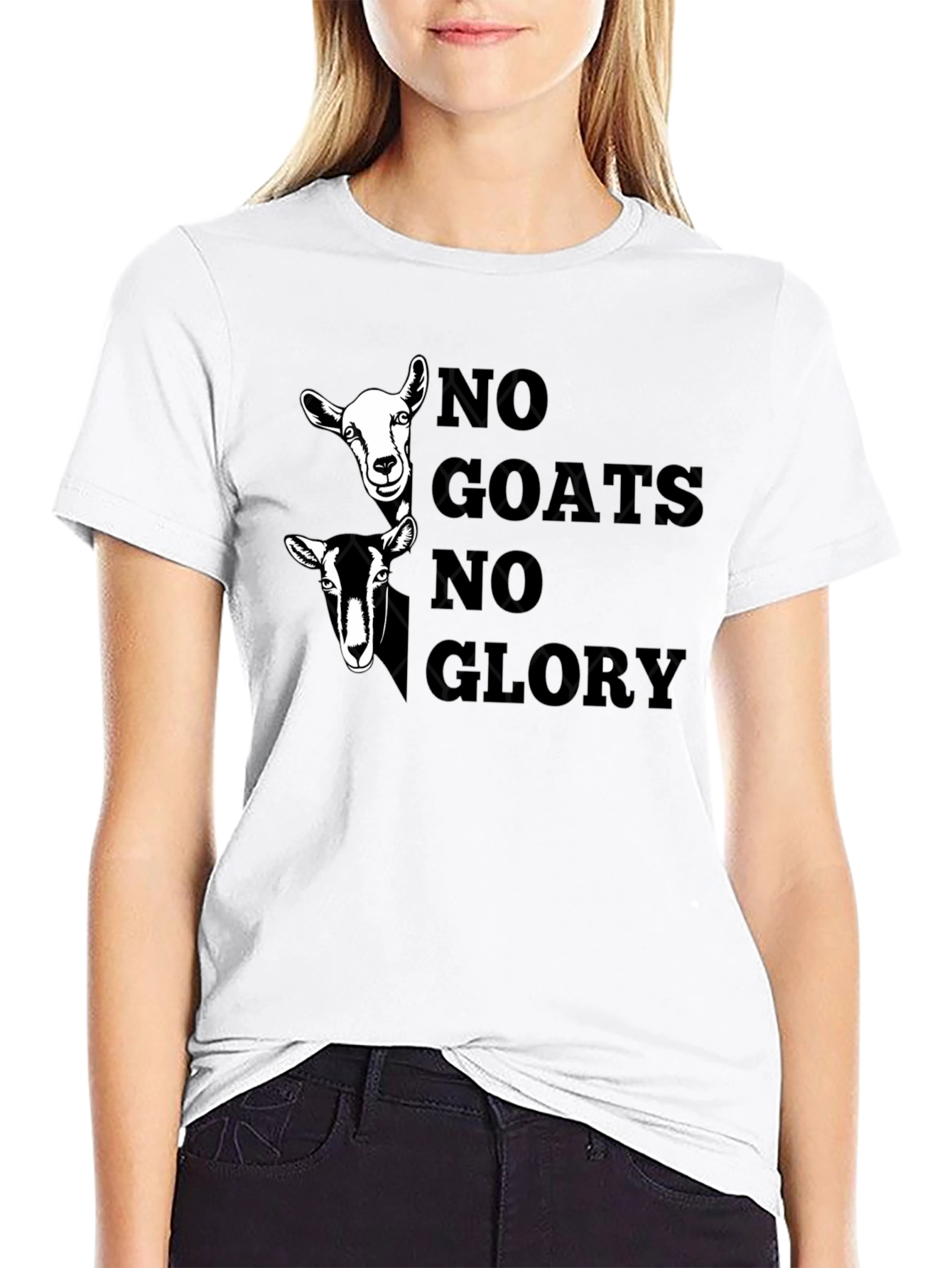 No Goats No Glory Graphic Tee - Black