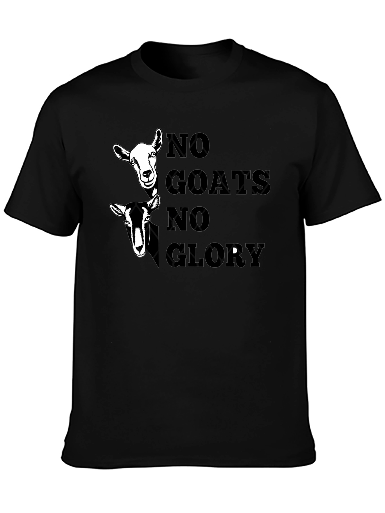 No Goats No Glory Graphic Tee - Black