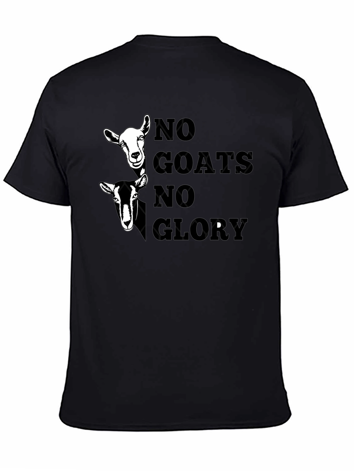 No Goats No Glory Graphic Tee - Black