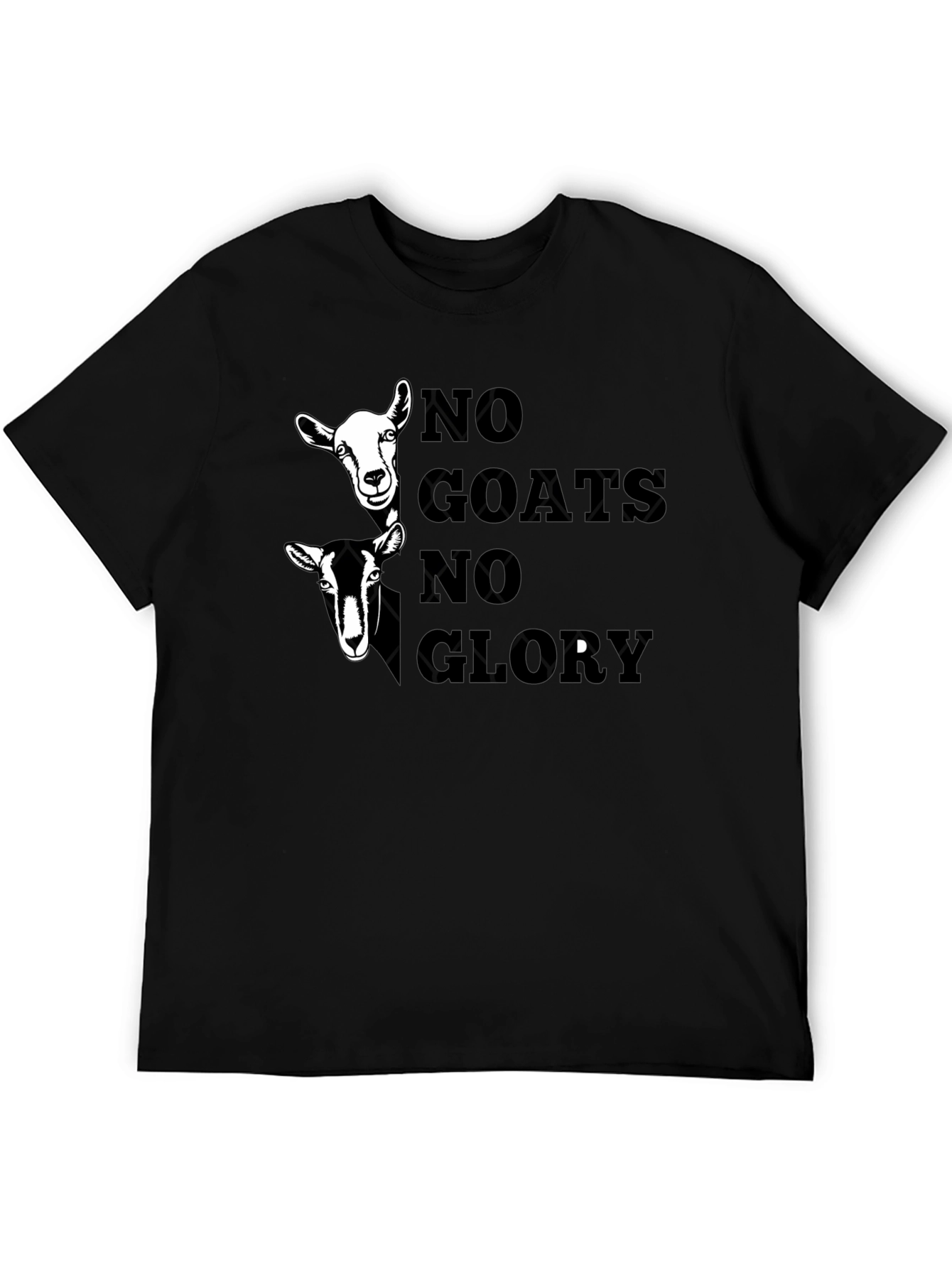 No Goats No Glory Graphic Tee - Black