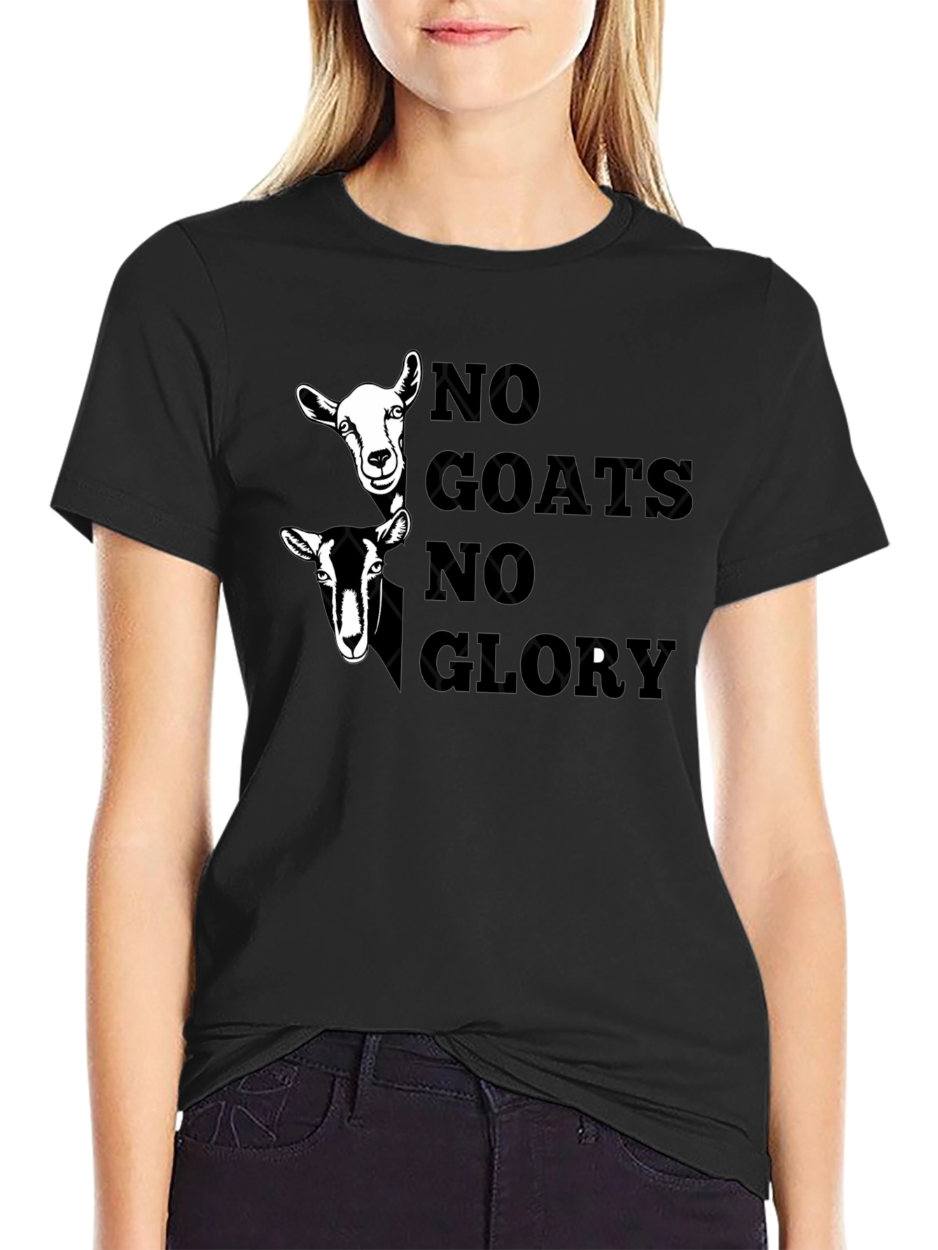 No Goats No Glory Graphic Tee - Black