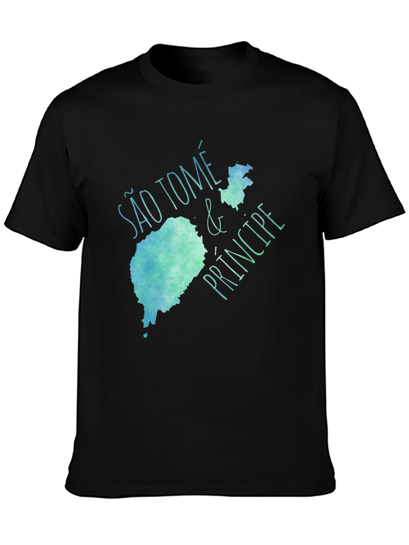 São Tomé & Príncipe Map T-Shirt