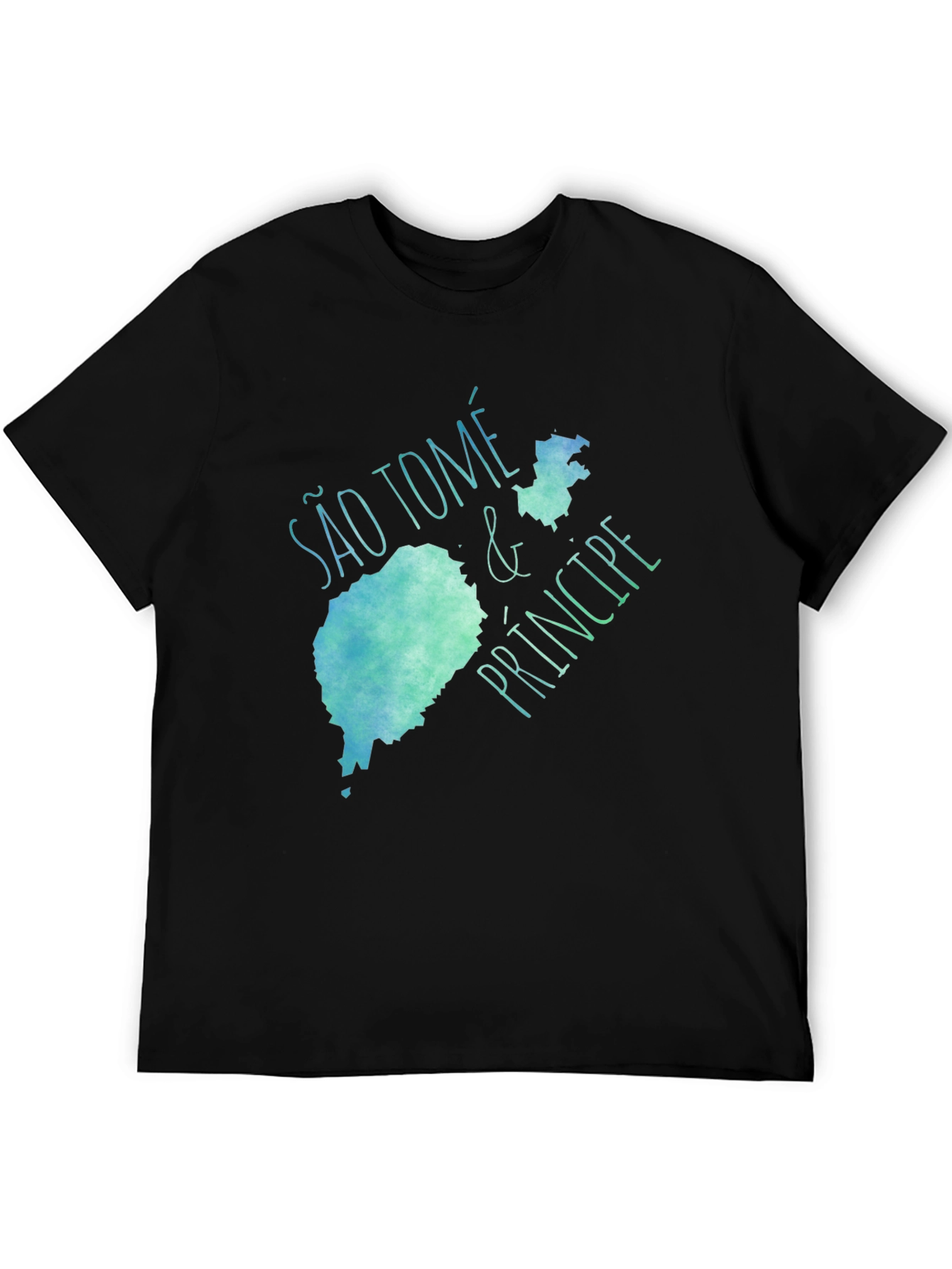 São Tomé & Príncipe Map T-Shirt