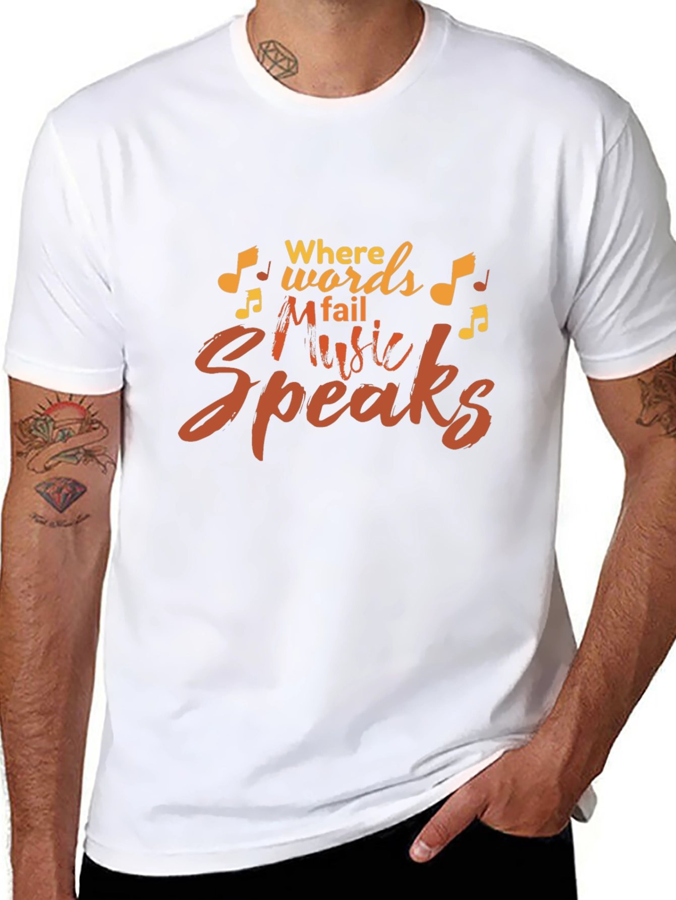 Music Speaks Graphic T-Shirt