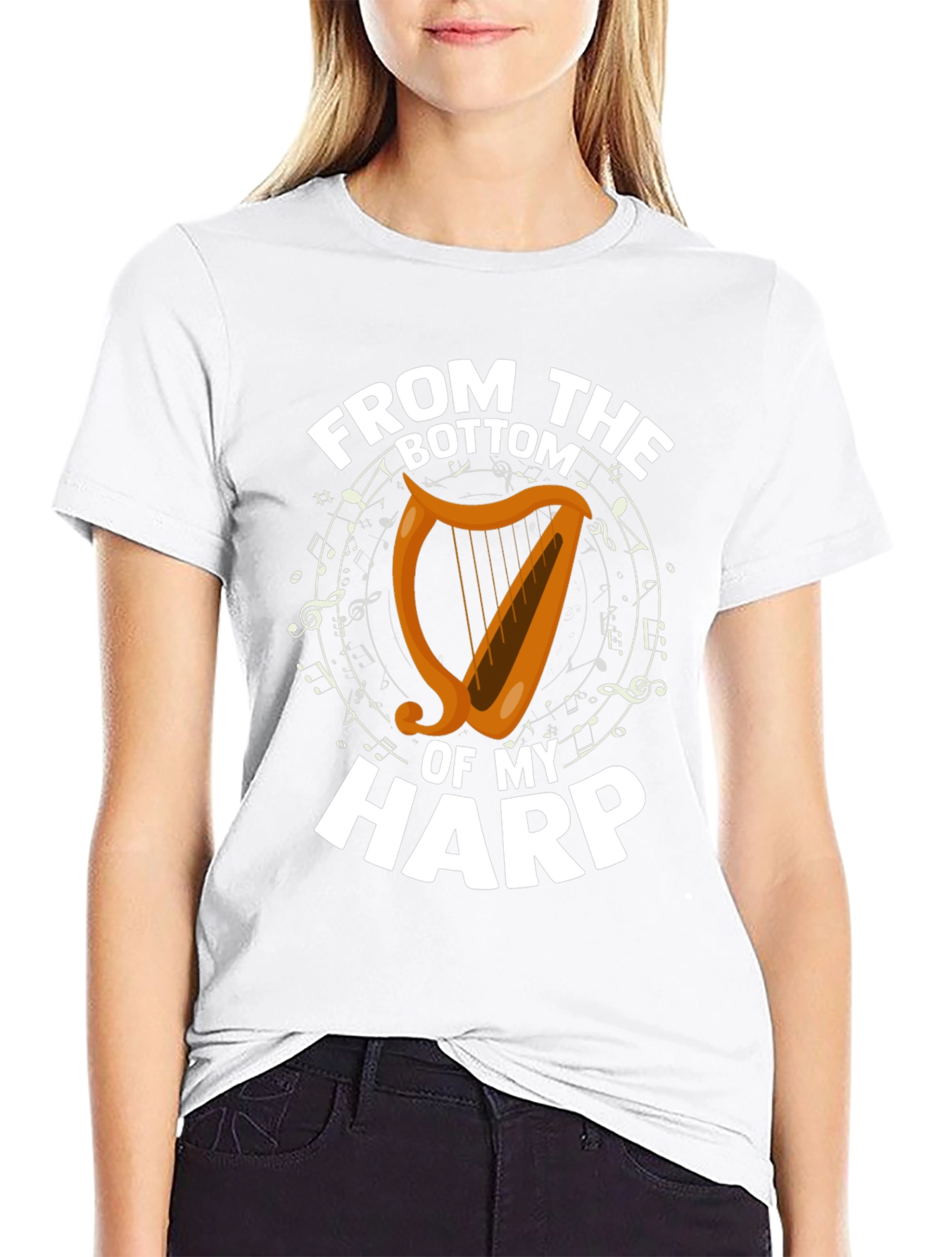From the Bottom of My Harp Black T-Shirt