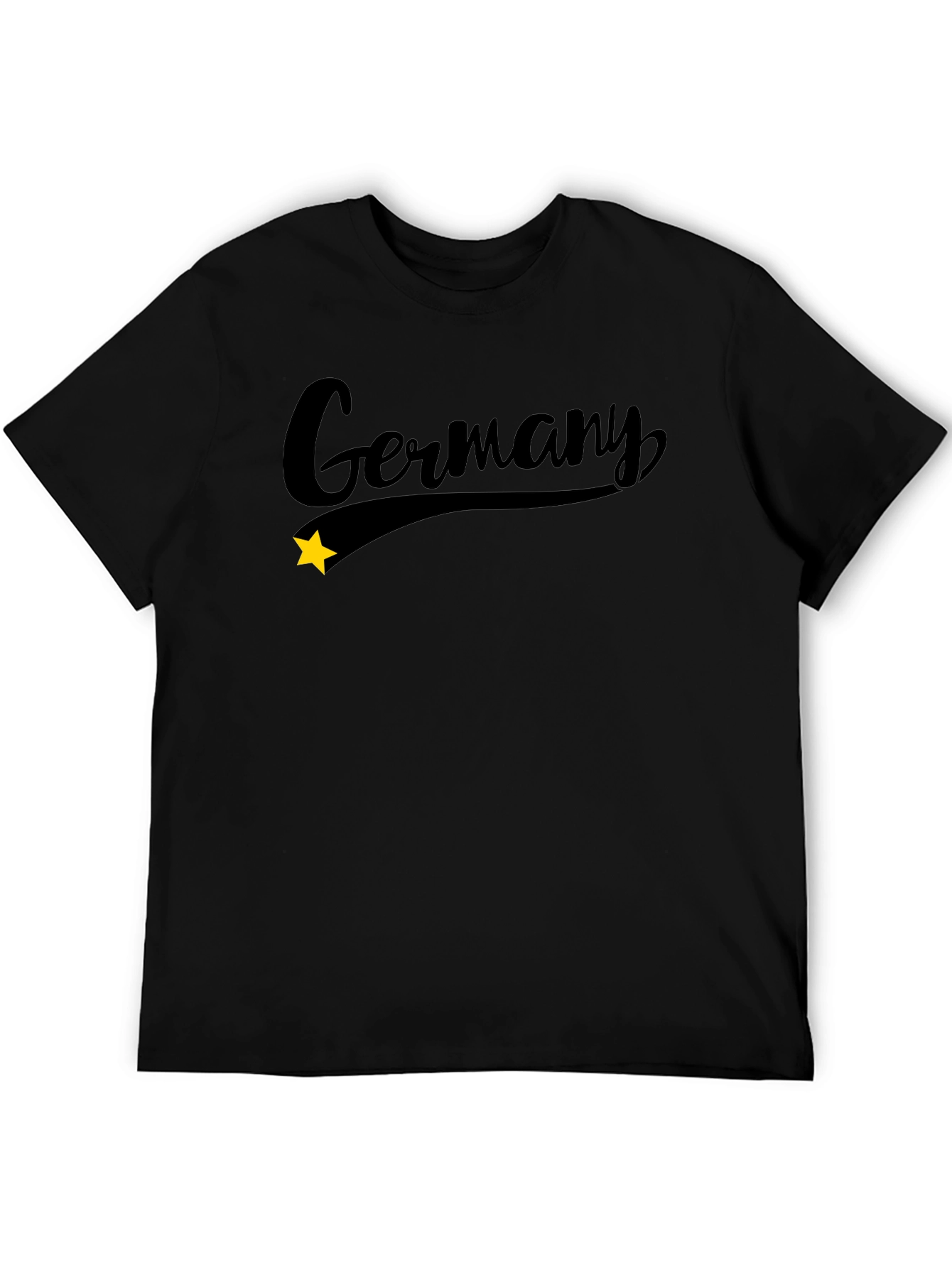 Germany Script Black T-Shirt