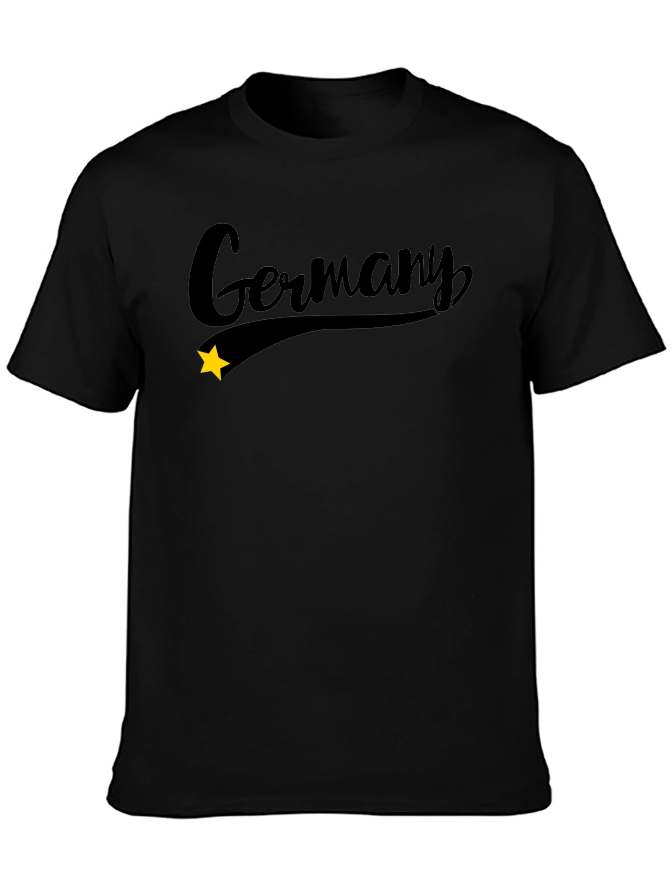 Germany Script Black T-Shirt