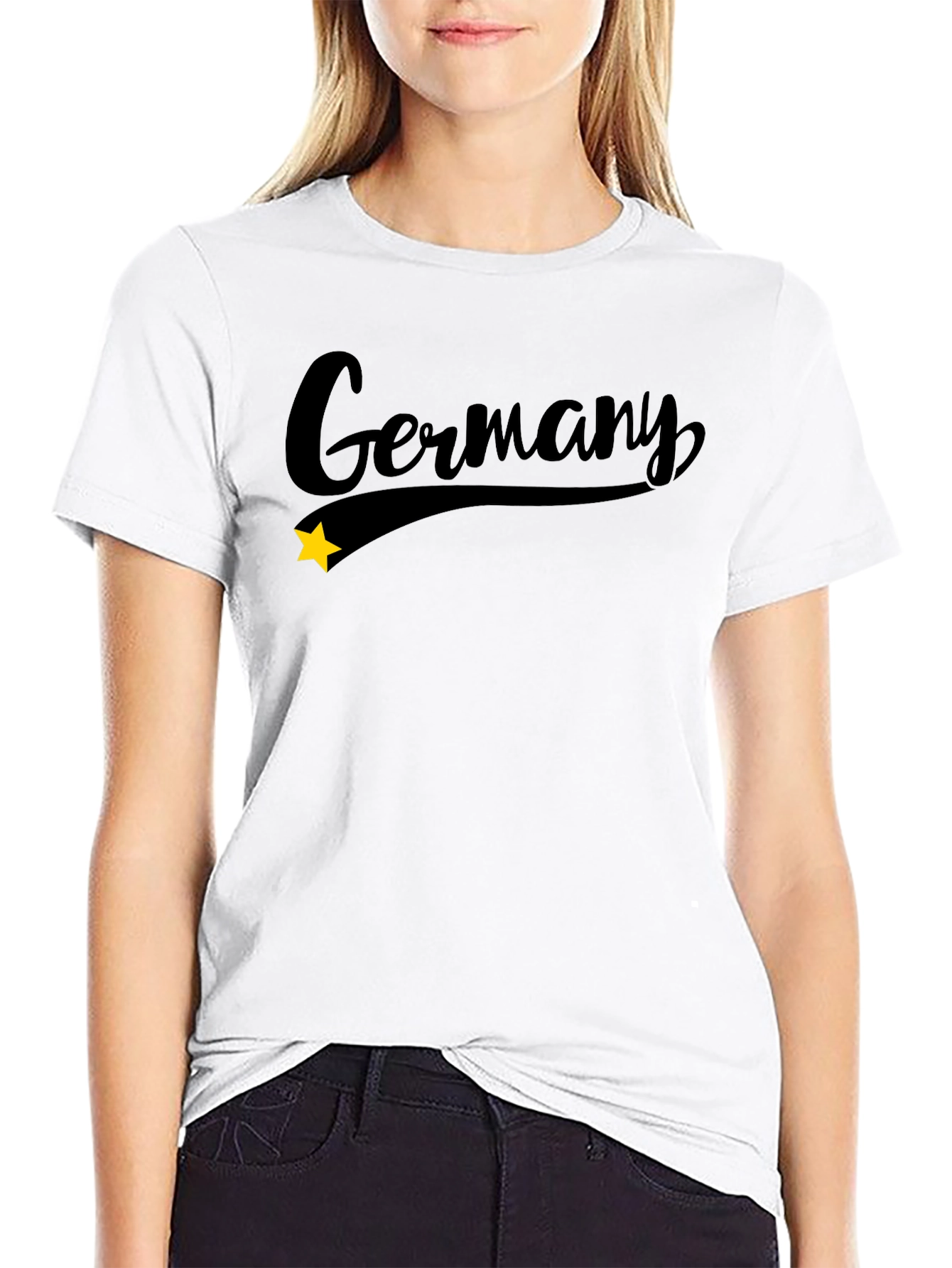 Germany Script Black T-Shirt
