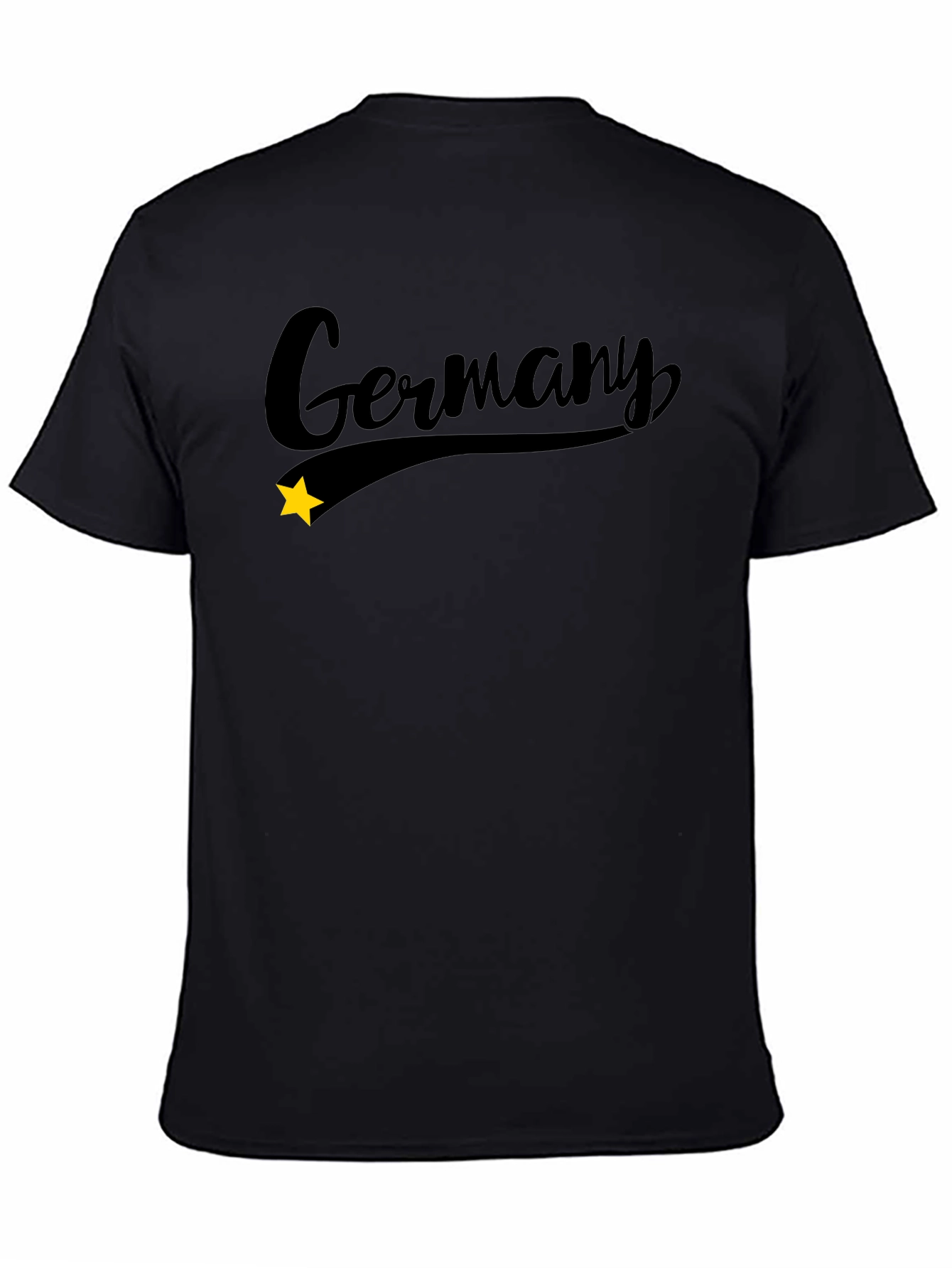 Germany Script Black T-Shirt