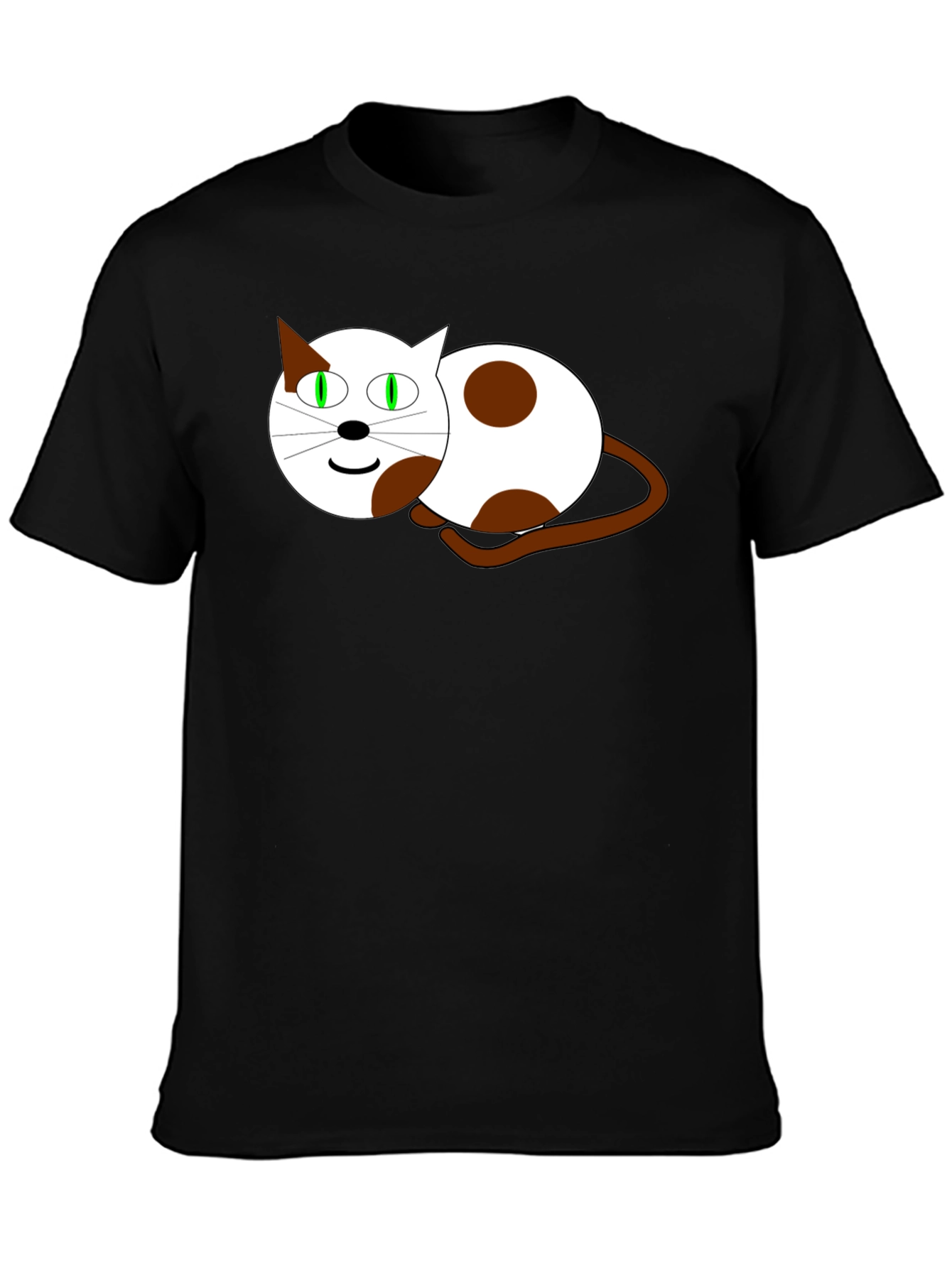Cartoon Cat Graphic T-Shirt