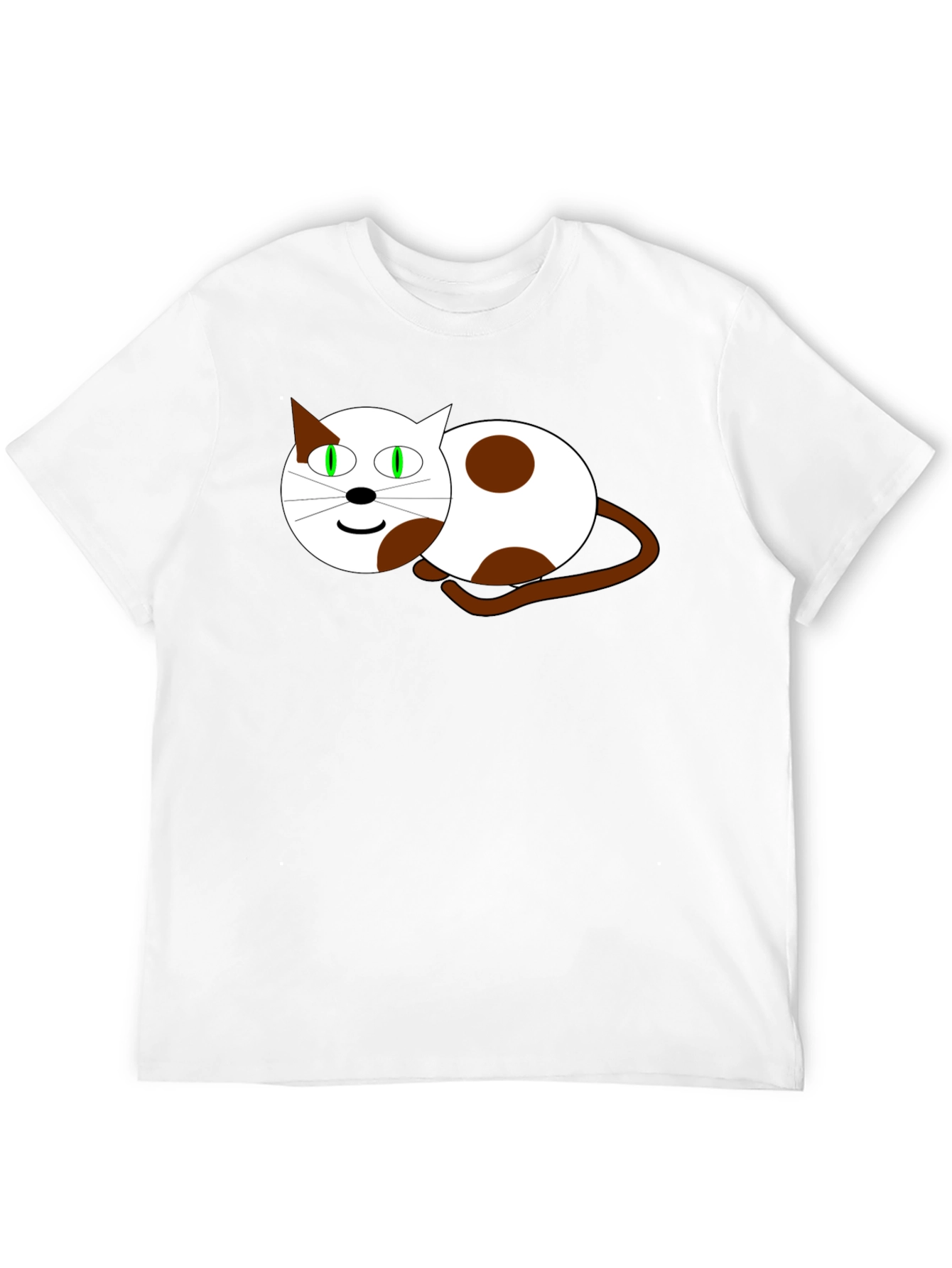 Cartoon Cat Graphic T-Shirt