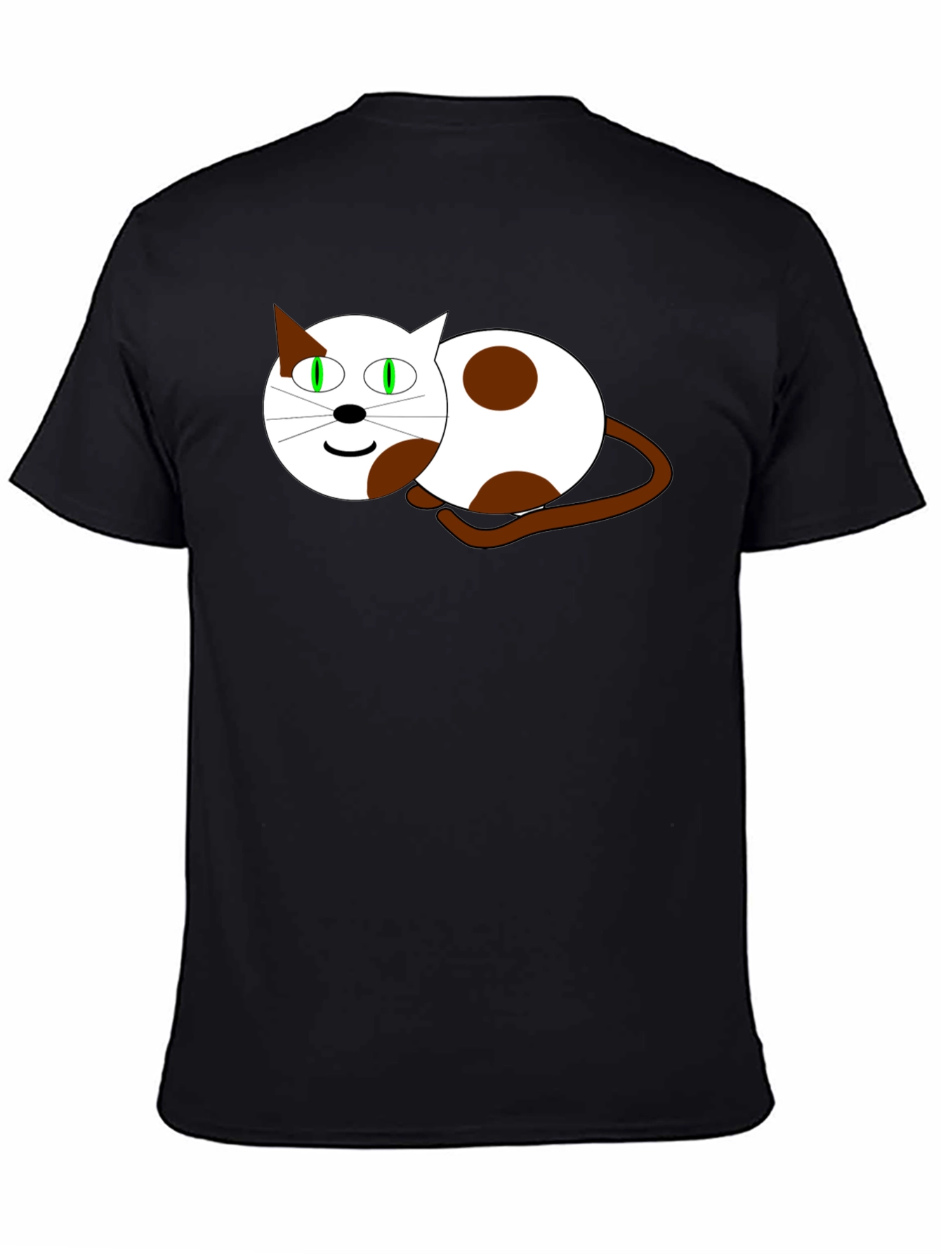 Cartoon Cat Graphic T-Shirt