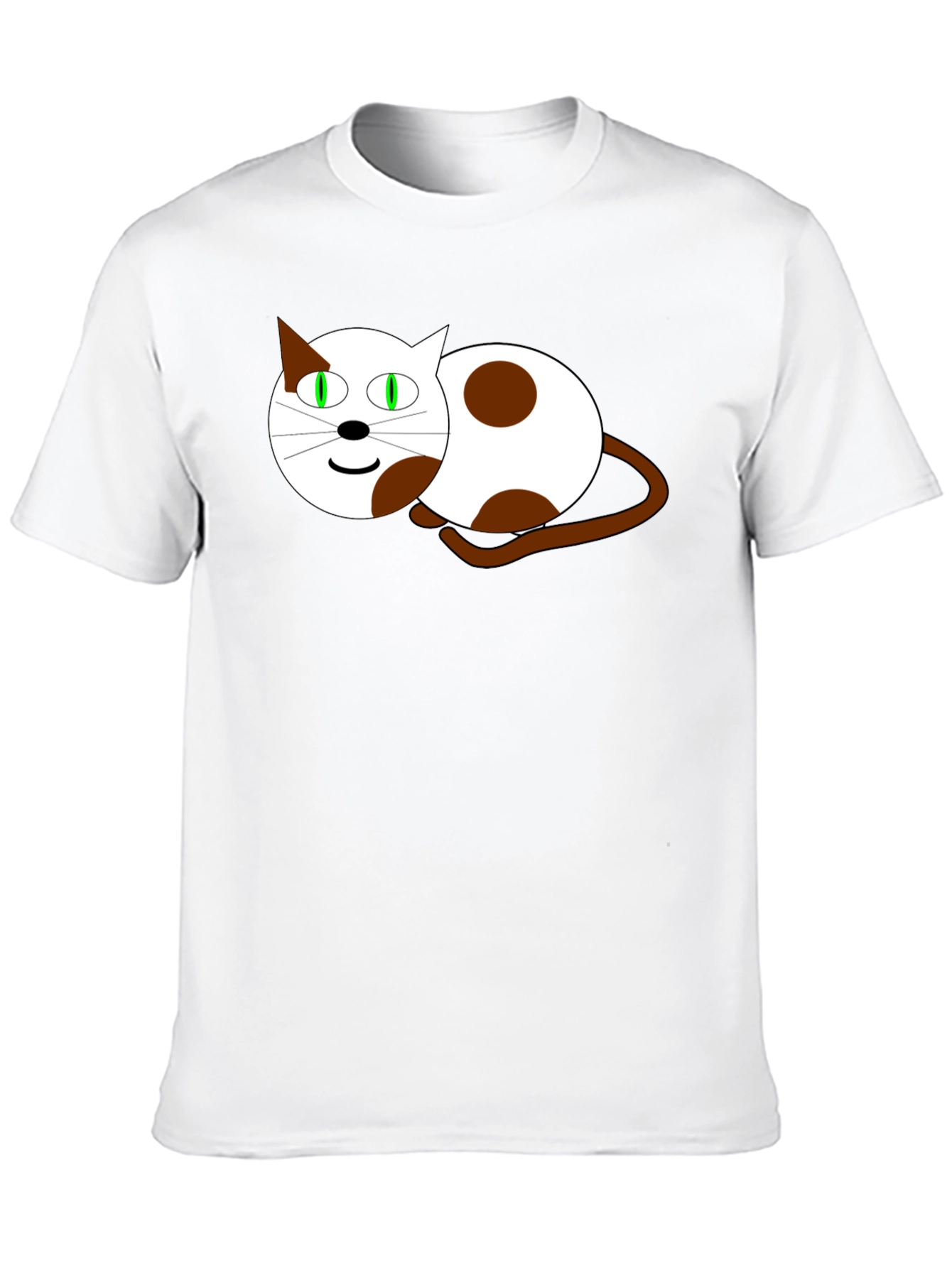 Cartoon Cat Graphic T-Shirt