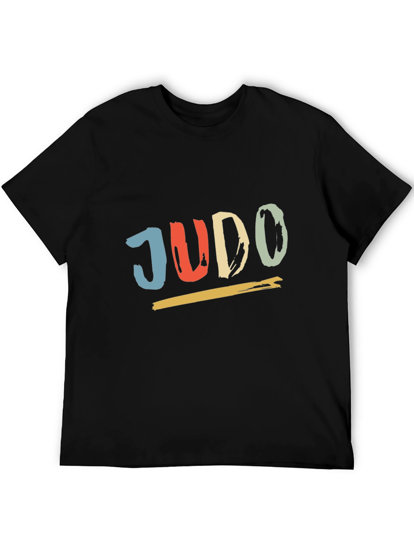 Retro Judo T-Shirt - Black