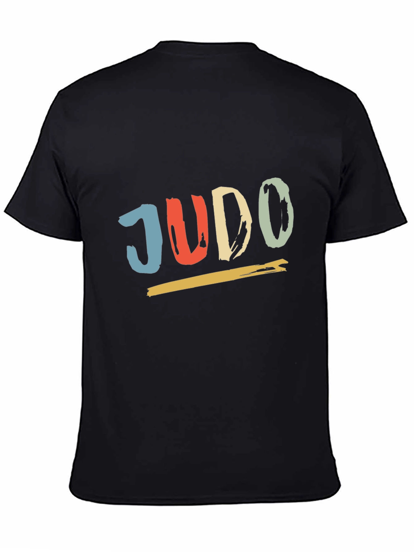 Retro Judo T-Shirt - Black