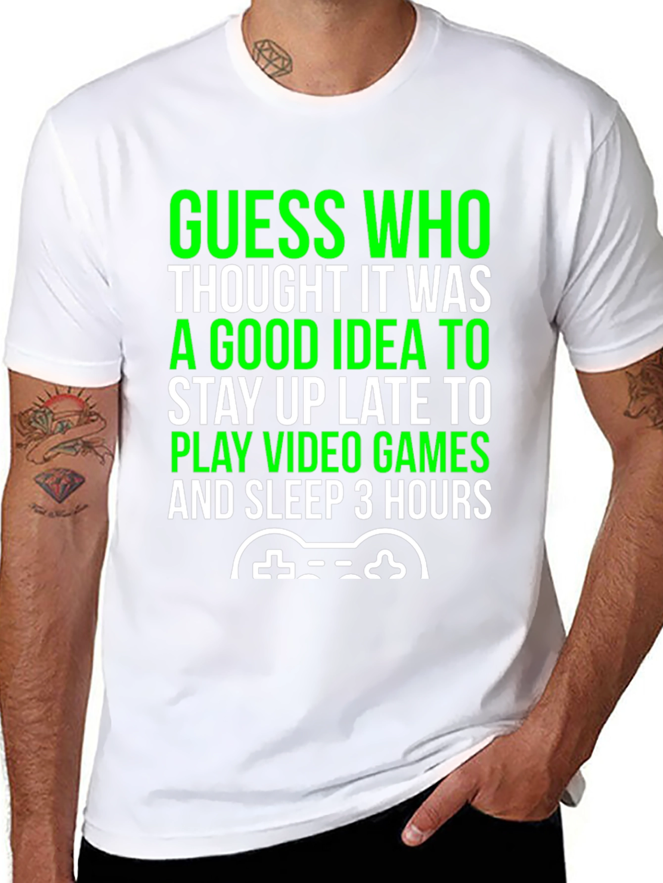 Gamer T-Shirt - Stay Up Late Video Games