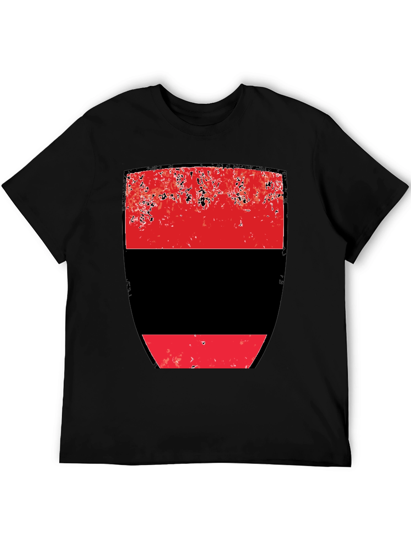 Abstract Red and Black Graphic Tee
