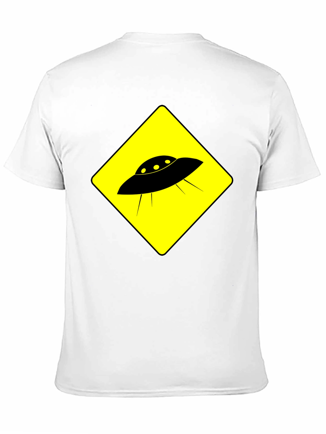 UFO Crossing Black T-Shirt - Mens Graphic Tee