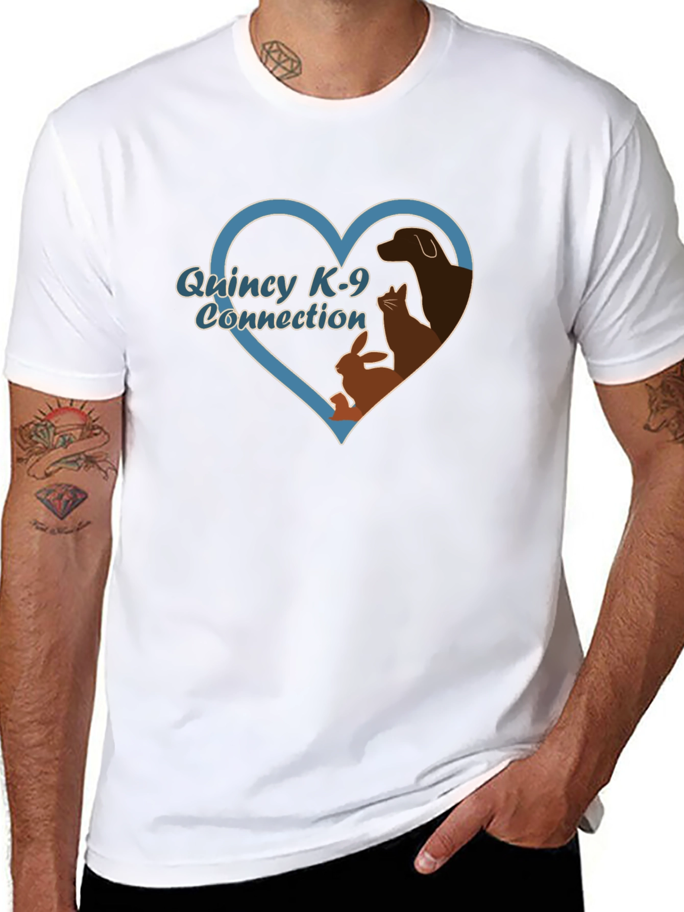 Quincy K-9 Connection T-Shirt Pet Lover Tee