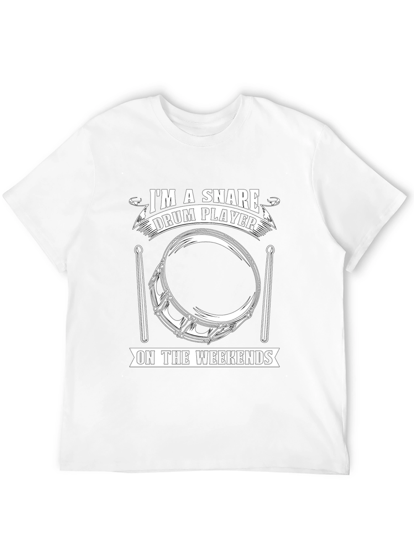 Snare Drum Player T-Shirt - Weekend Drummer Tee
