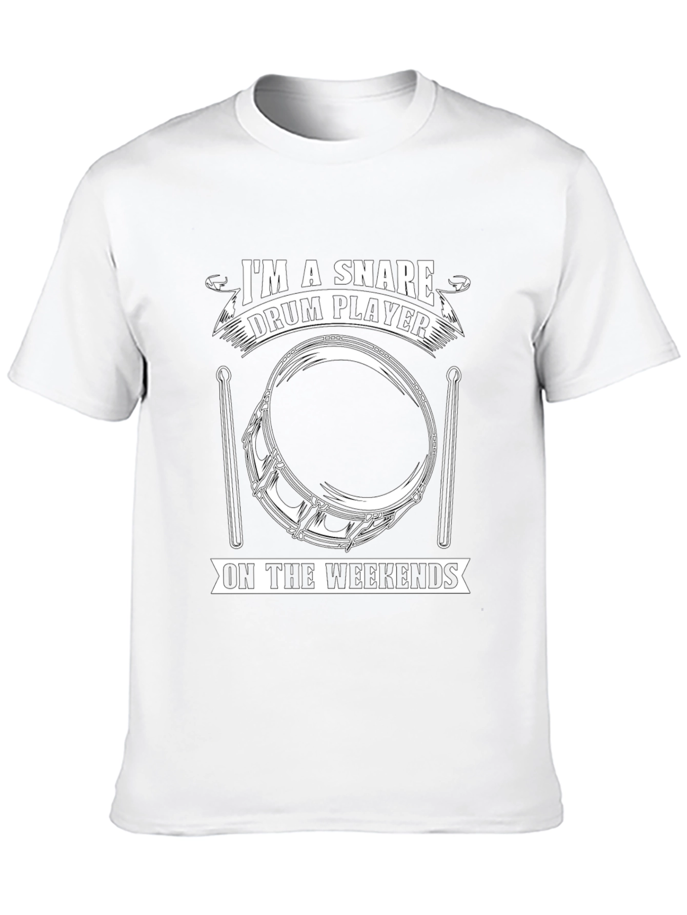 Snare Drum Player T-Shirt - Weekend Drummer Tee
