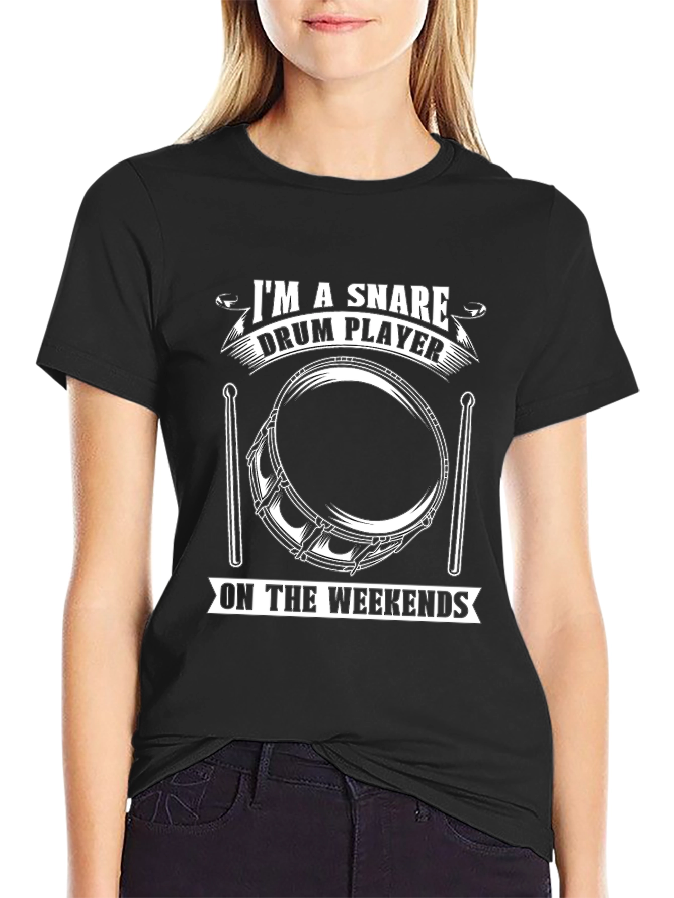 Snare Drum Player T-Shirt - Weekend Drummer Tee