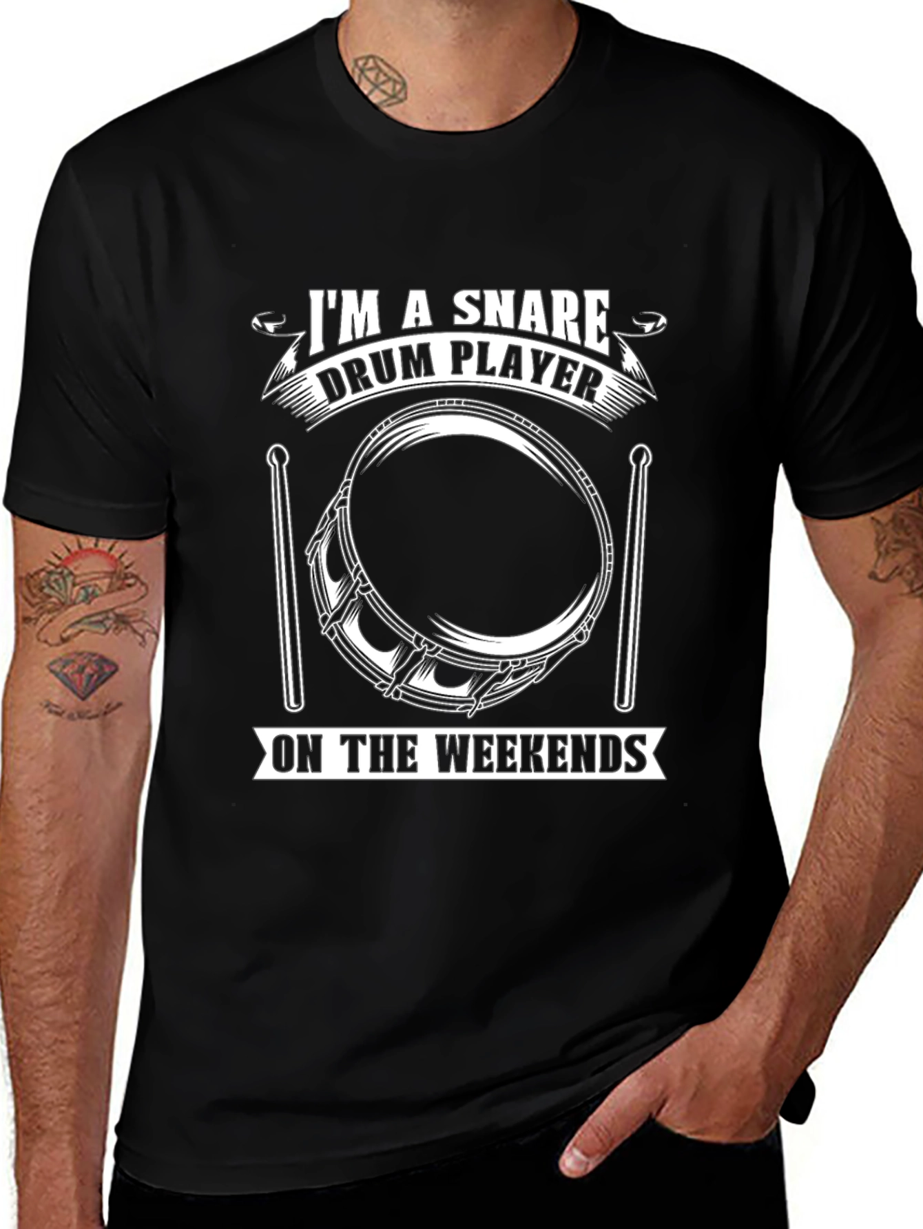Snare Drum Player T-Shirt - Weekend Drummer Tee