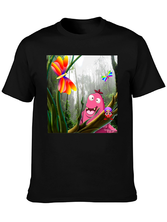 Cartoon Forest Creature Graphic Tee