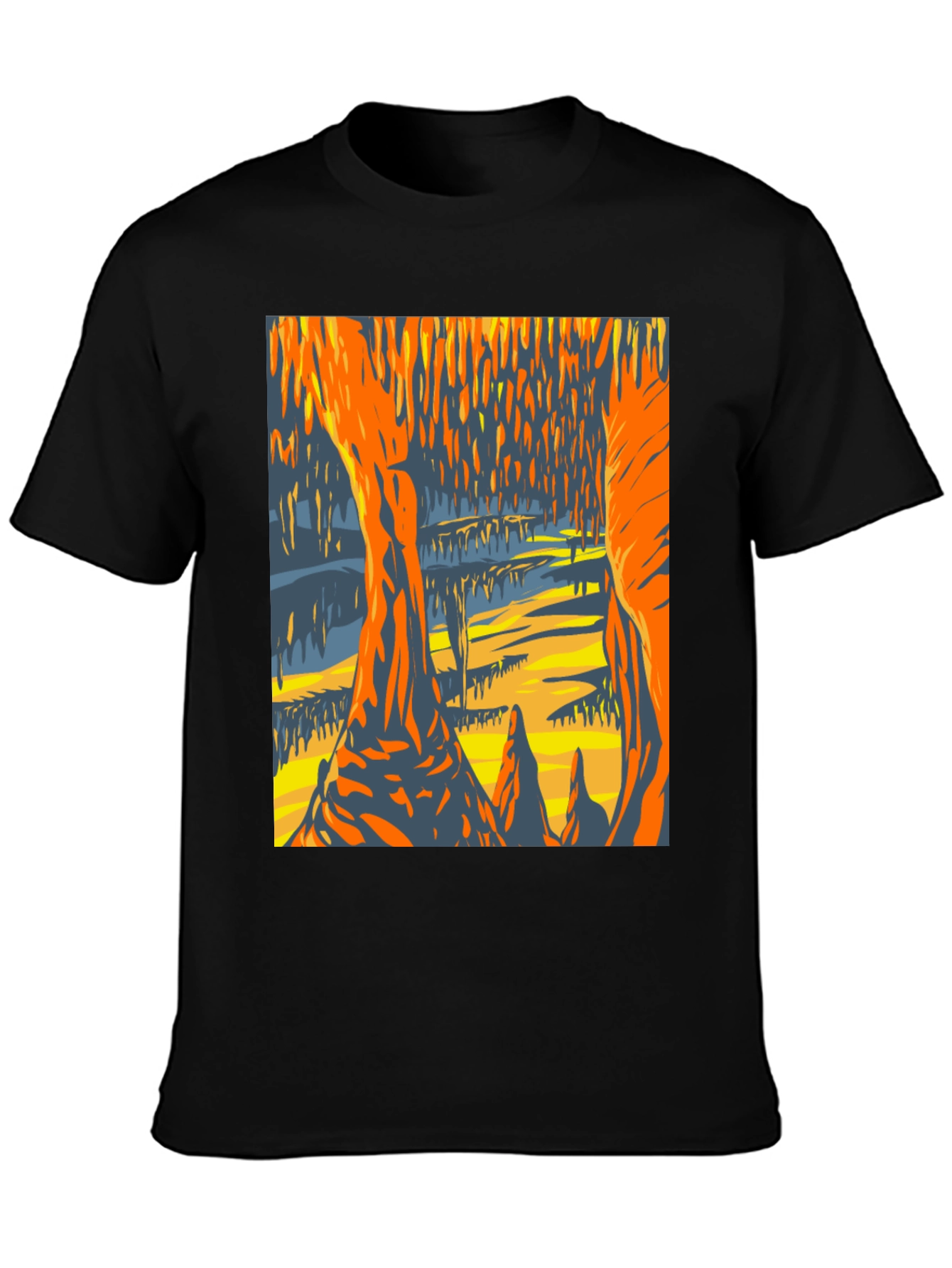 Cave Painting Graphic Tee - Unique Design