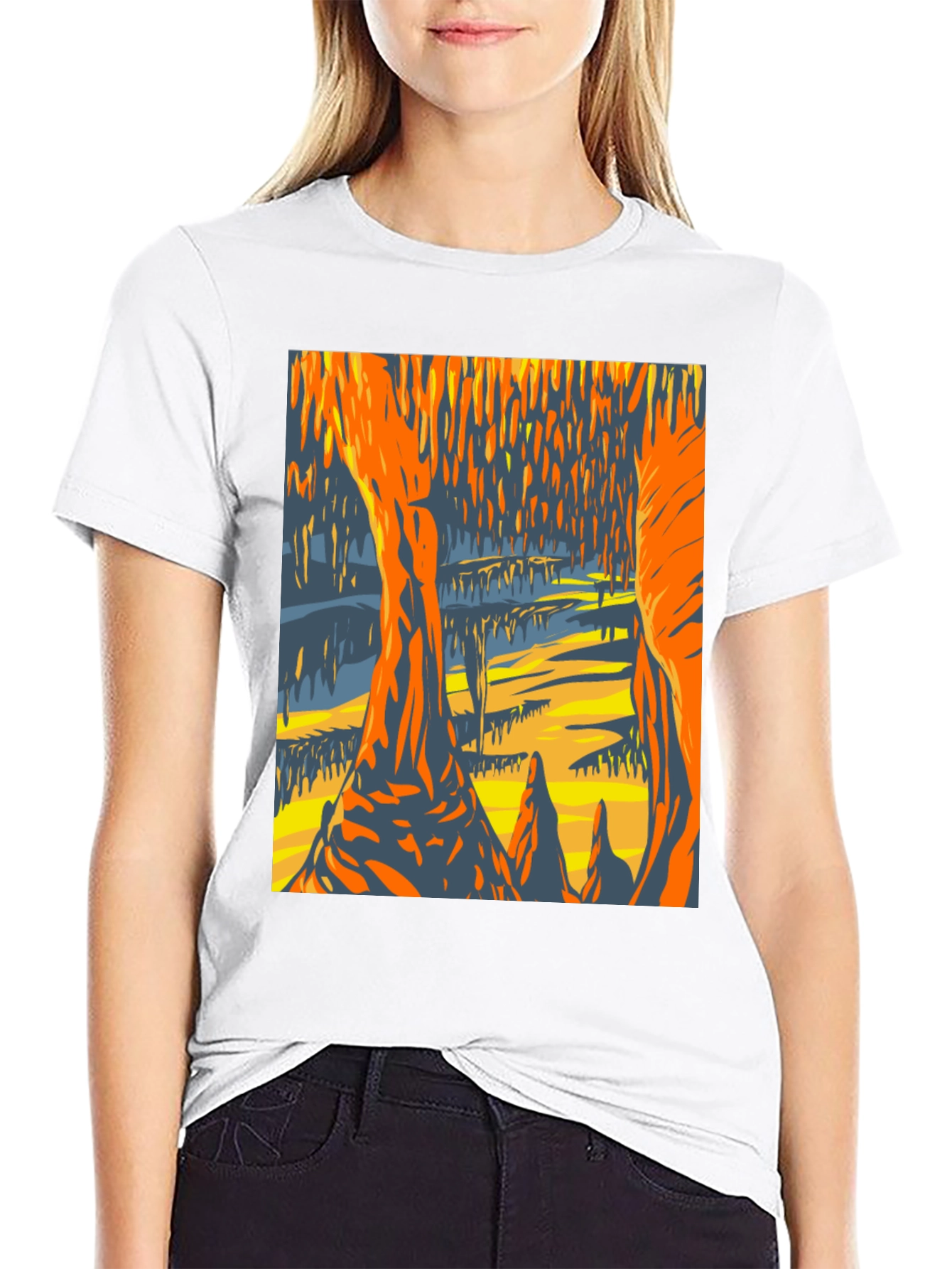 Cave Painting Graphic Tee - Unique Design
