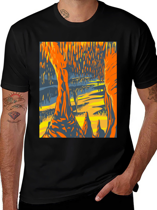 Cave Painting Graphic Tee - Unique Design