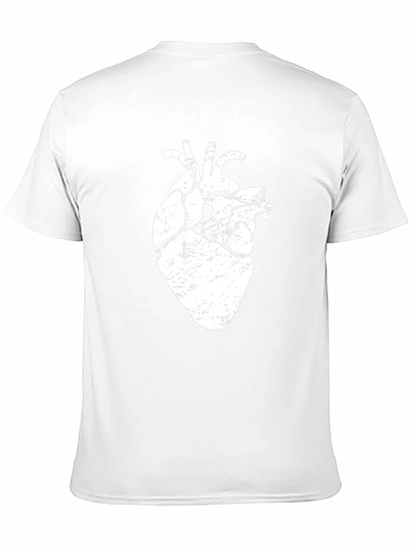 Anatomical Heart Graphic Tee - Black Cotton T-Shirt