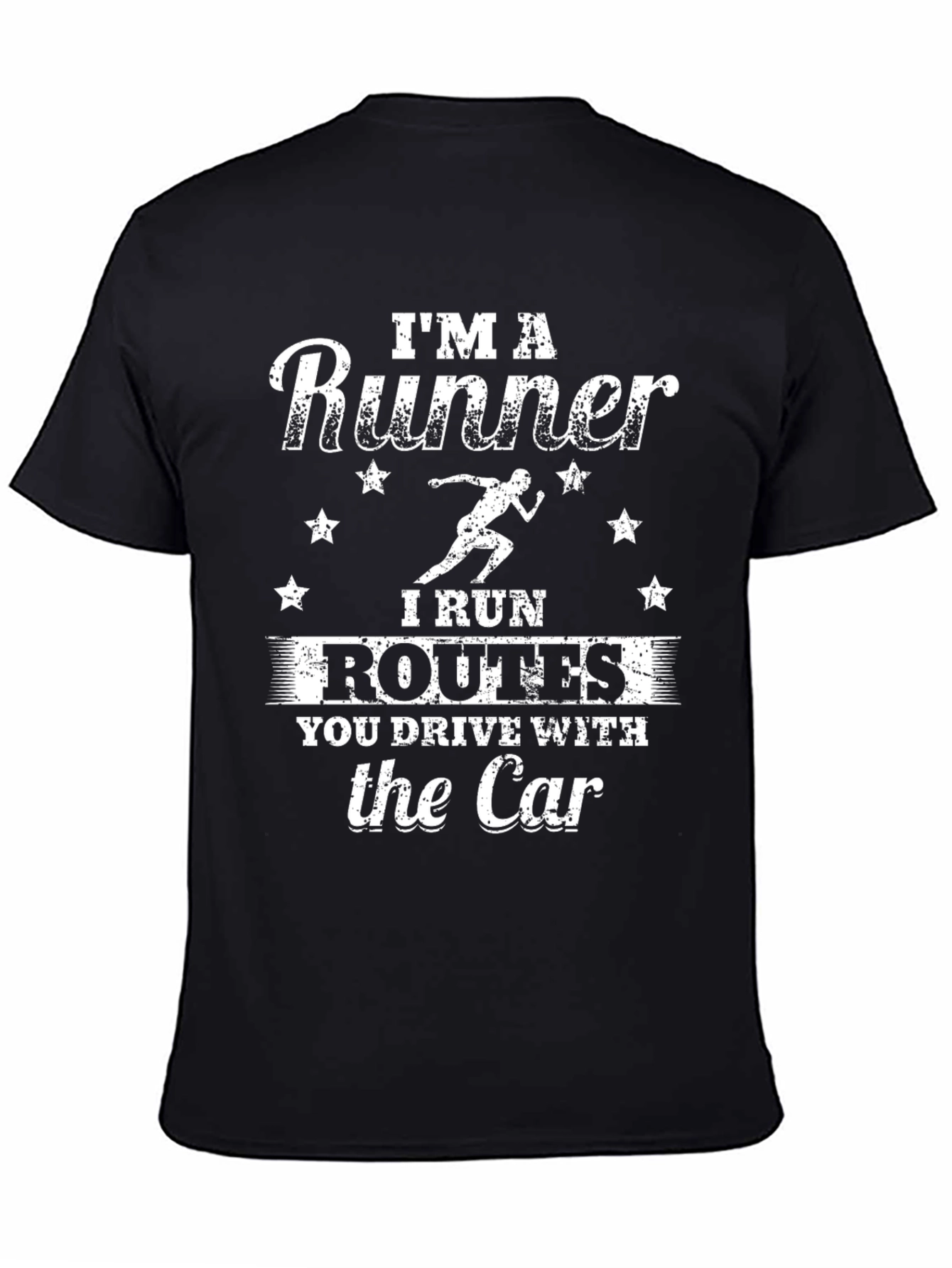 Runner Routes Graphic Tee - Black Short Sleeve