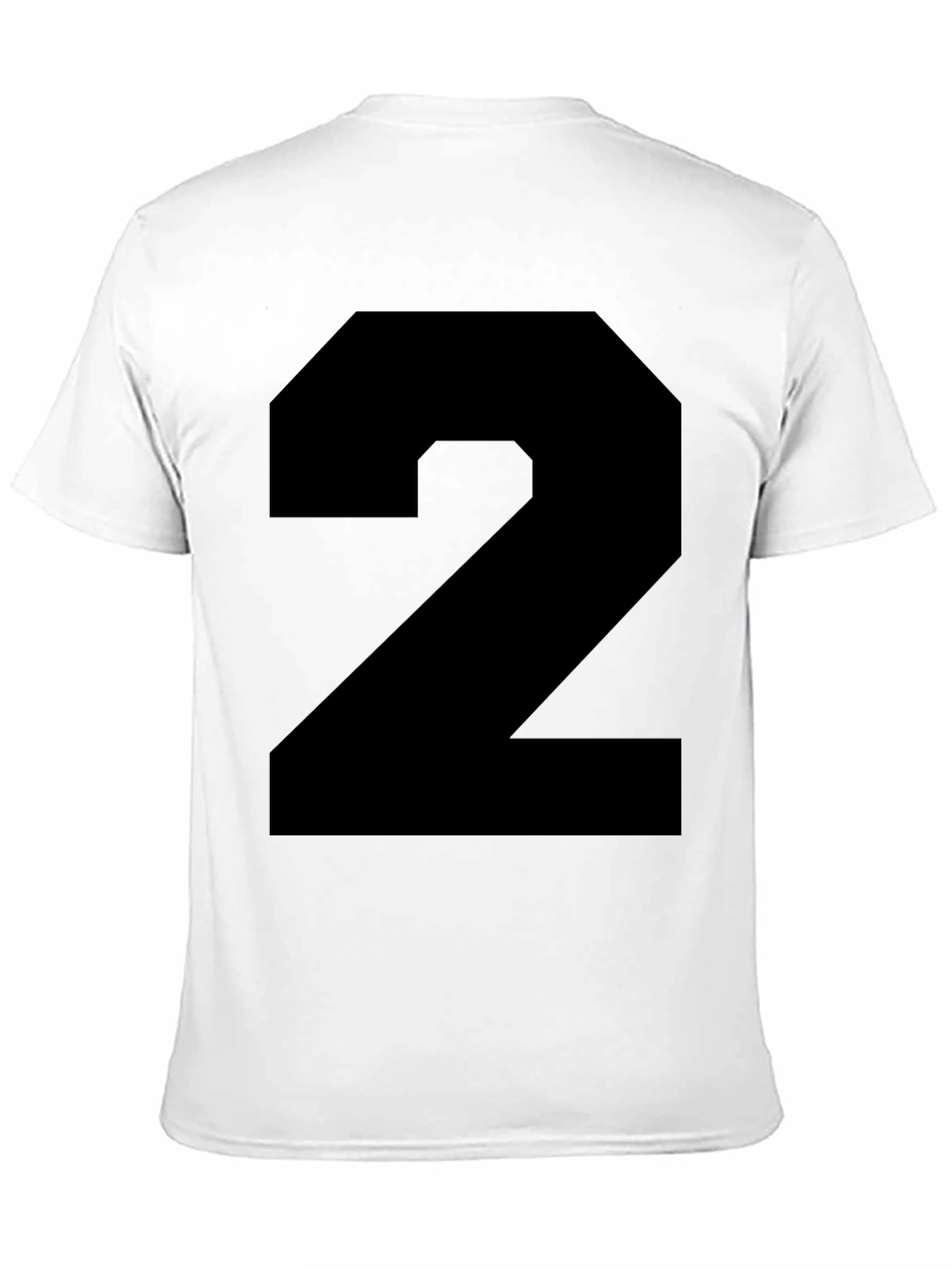 Number 2 Graphic Tee - Bold Black T-Shirt