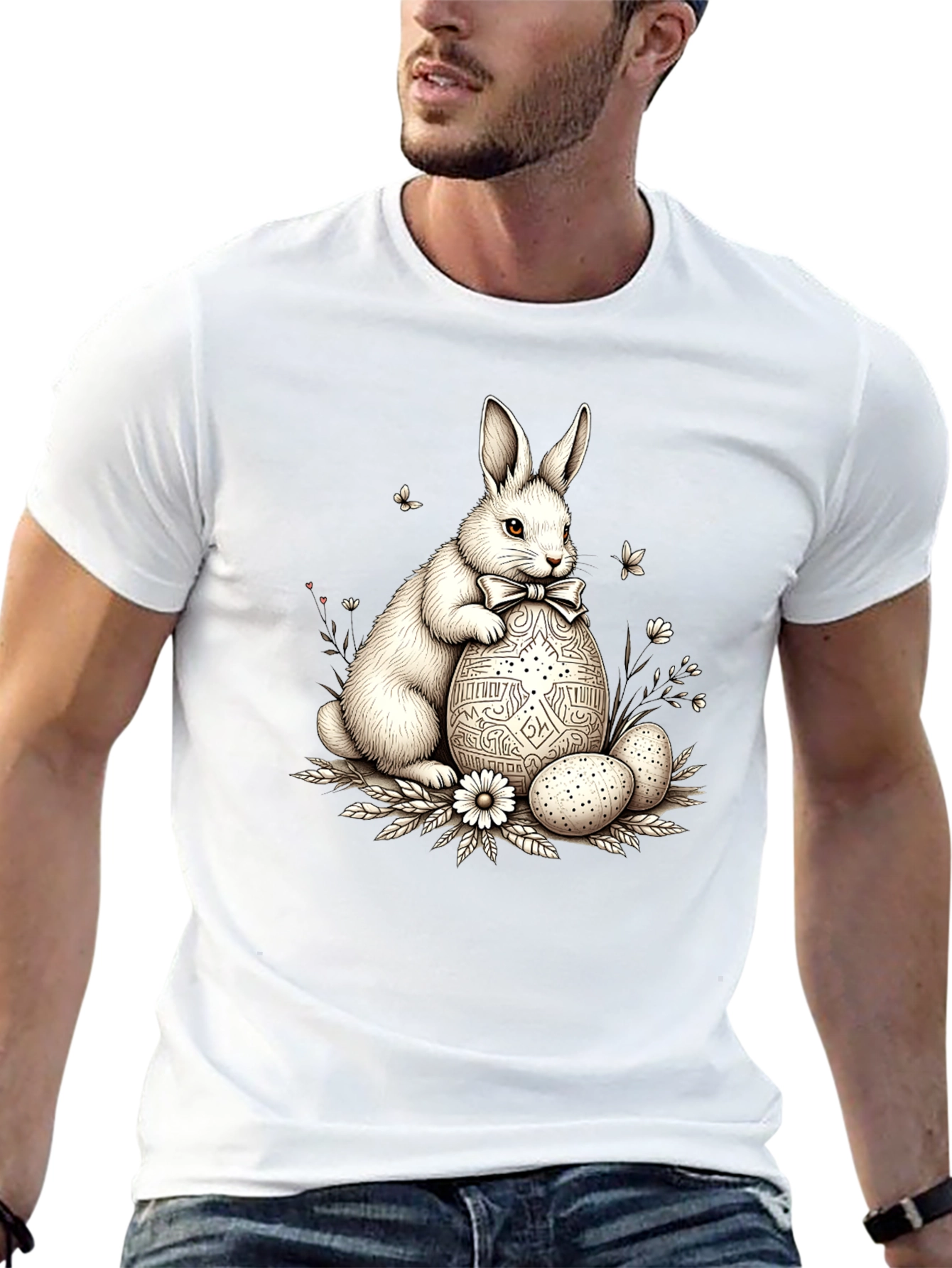Easter Bunny T-Shirt - Cute Rabbit Egg Design